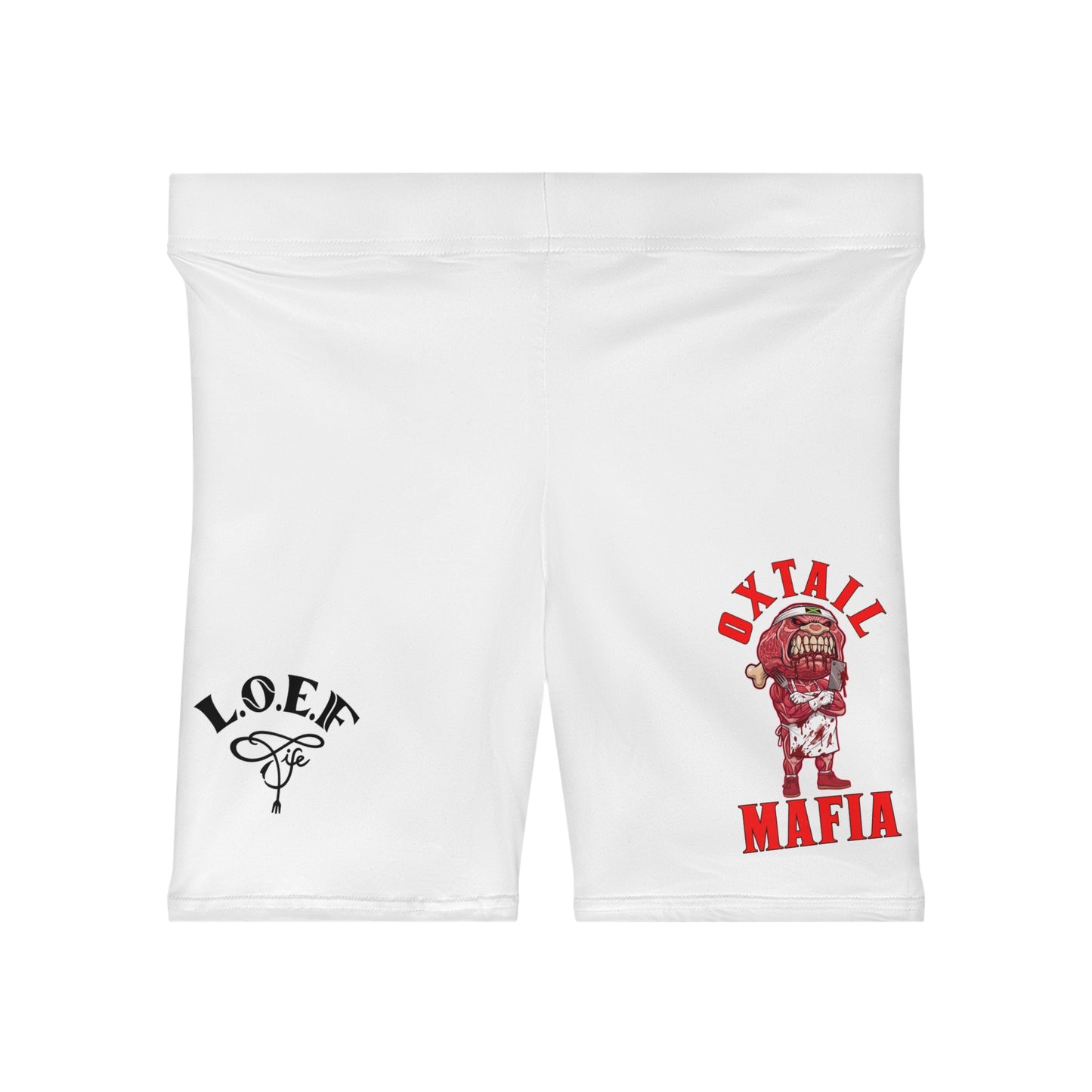 L.O.E.F Oxtail Mafia Women Biker Shorts