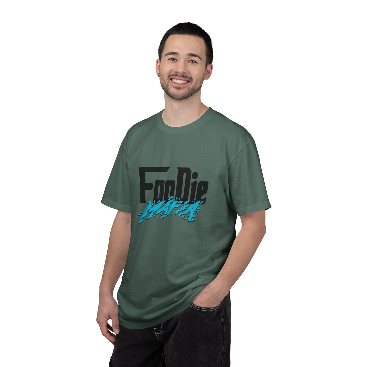 L.O.E.F Foodie Mafia Unisex Tee Shirt (Aqua Blue)