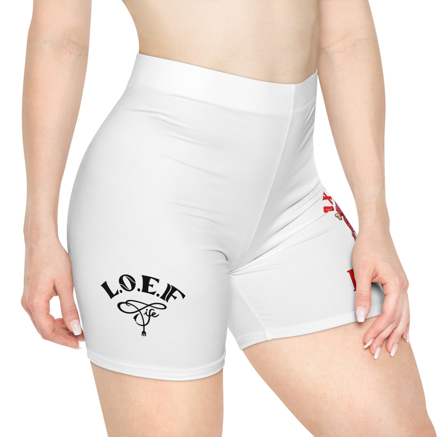 L.O.E.F Oxtail Mafia Women Biker Shorts