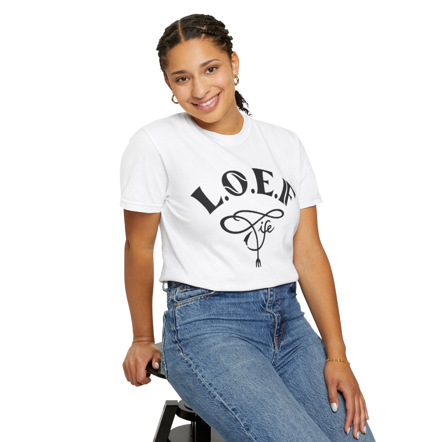 L.O.E.F Life Unisex Tee Shirt (Black)