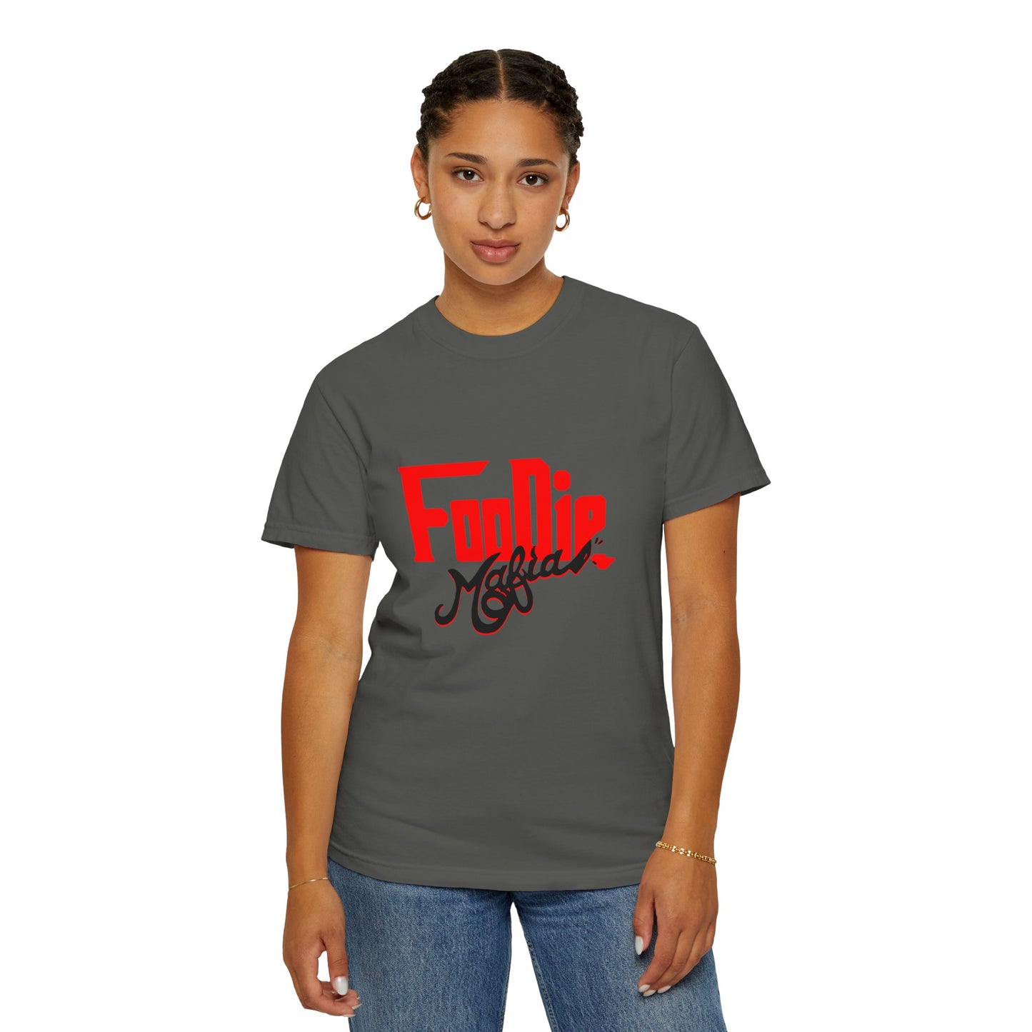 L.O.E.F Red Foodie Mafia Unisex Tee shirt (Black)
