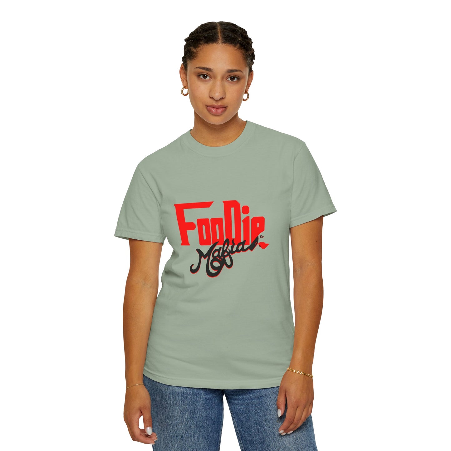 L.O.E.F Red Foodie Mafia Unisex Tee shirt (Black)