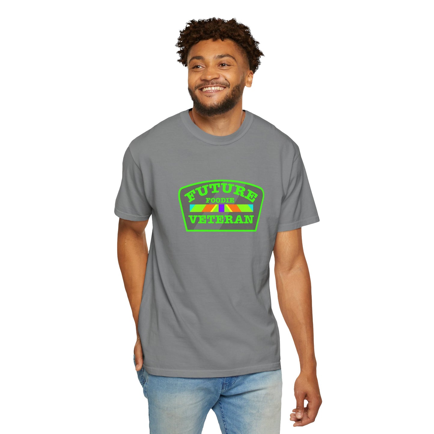 L.O.E.F Future Foodie Veteran Tee Shirt  (Neon Green)