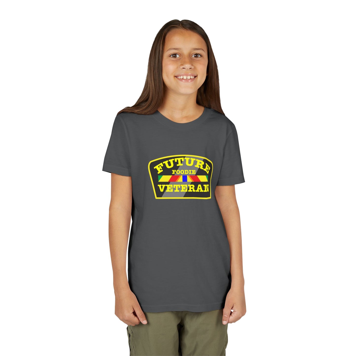 L.O.E.F Future Foodie Veteran Kids Tee Shirt (Yellow)