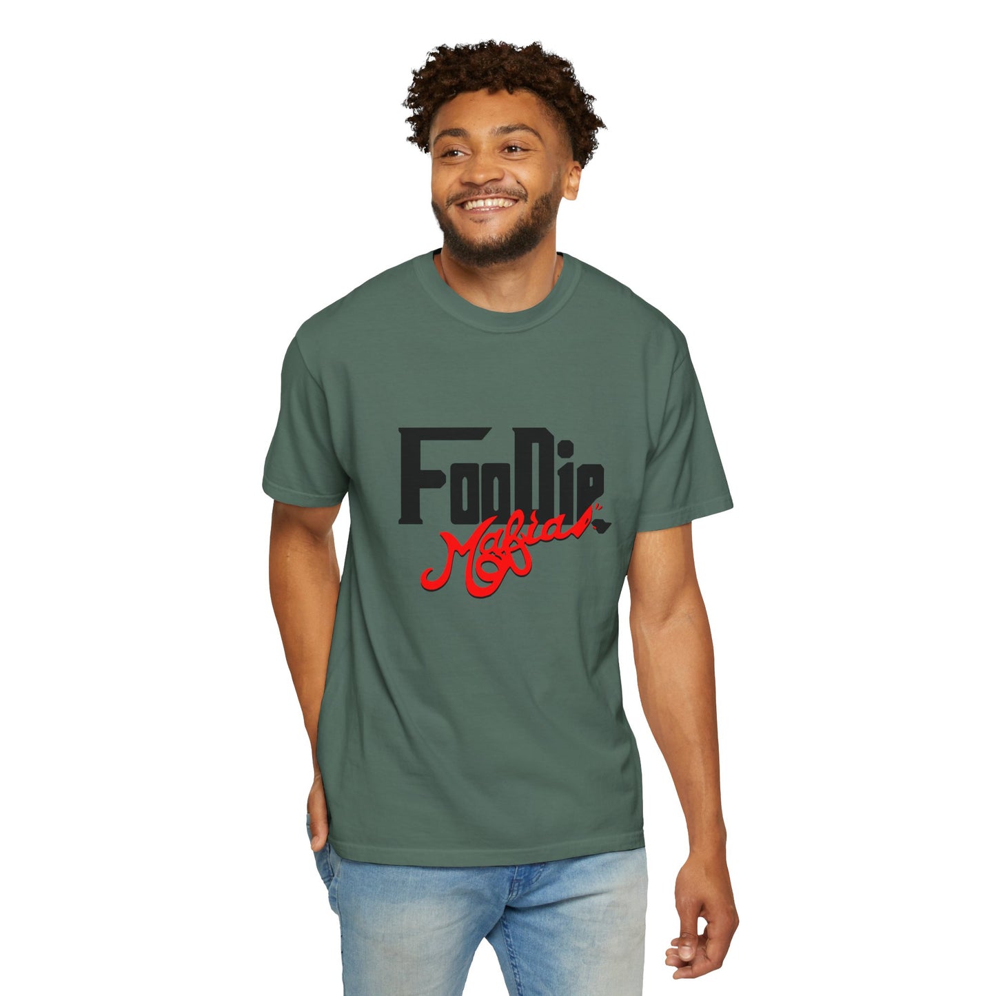 L.O.E.F Foodie Mafia Unisex Tee Shirt (Flat Red)
