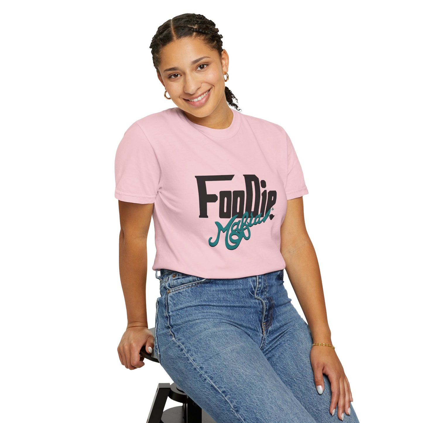 L.O.E.F Foodie Mafia Unisex Tee shirt (Teal)