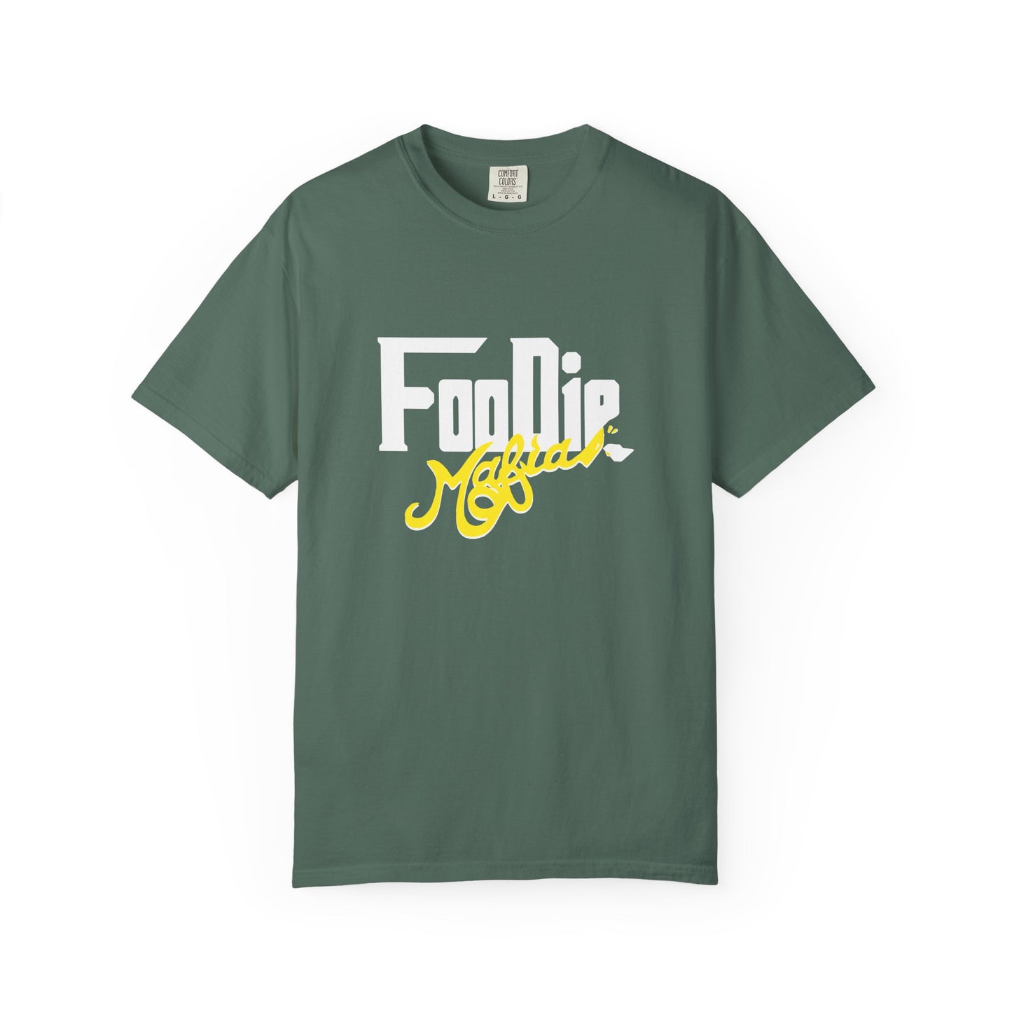 L.O.E.F White Foodie Mafia Unisex Tee shirt (Bright Yellow)
