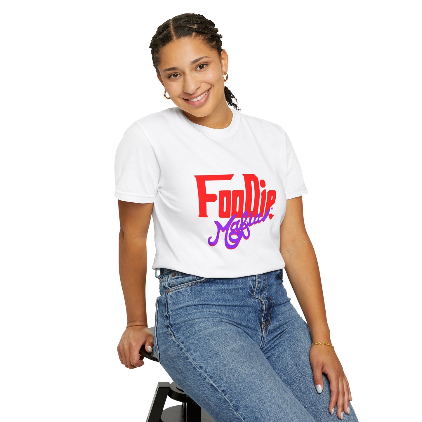 L.O.E.F Red Foodie Mafia Unisex Tee Shirt (Purple)