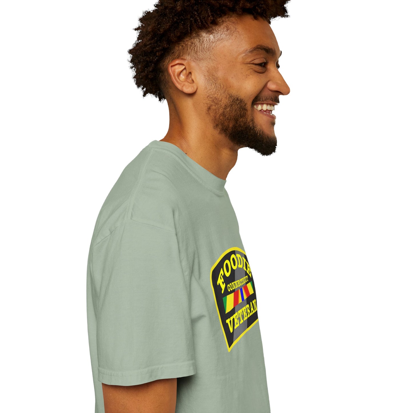 L.O.E.F Foodie Veteran CONNECTICUT Unisex Tee Shirt (Yellow)