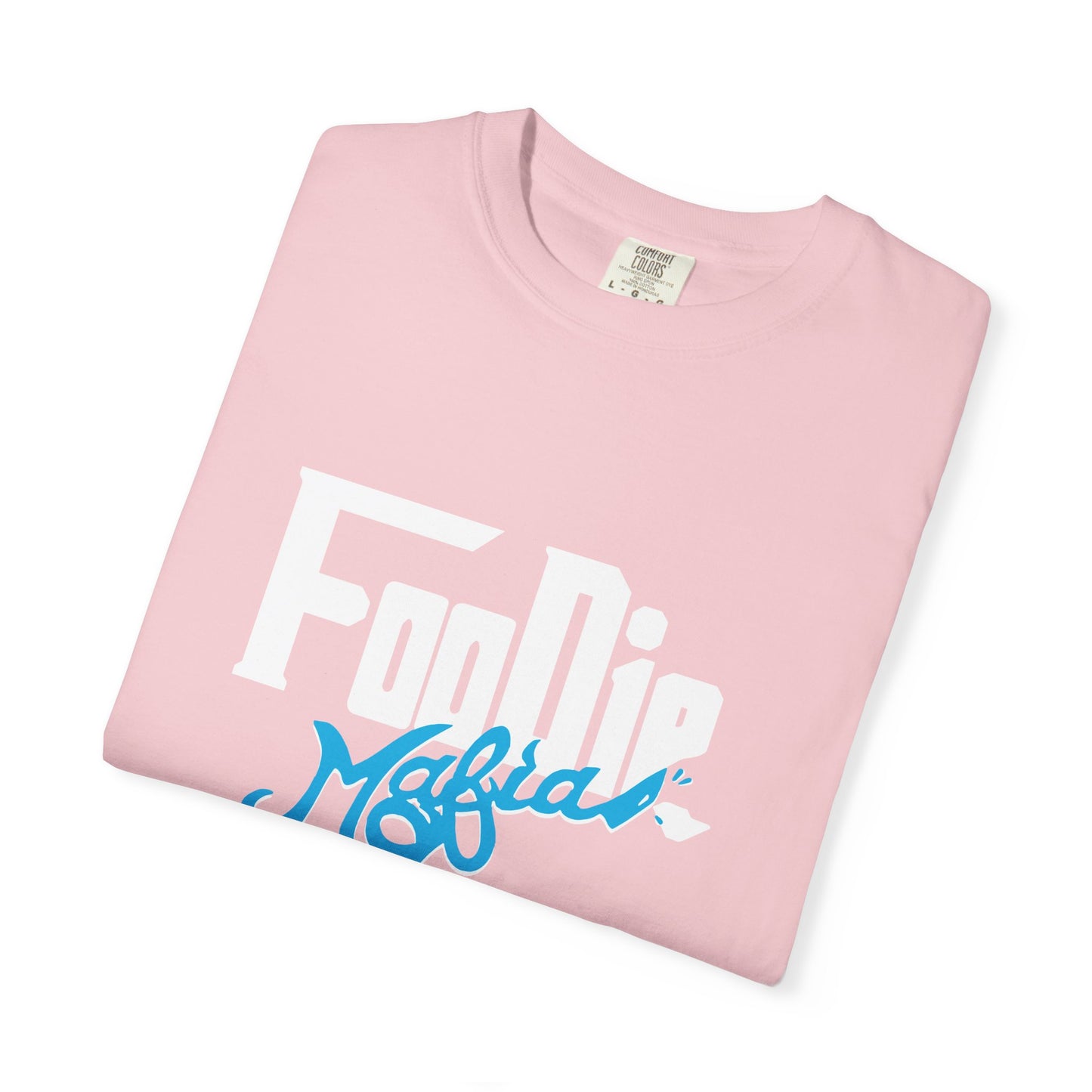 L.O.E.F White Foodie Mafia Unisex Tee shirt (Apricot)