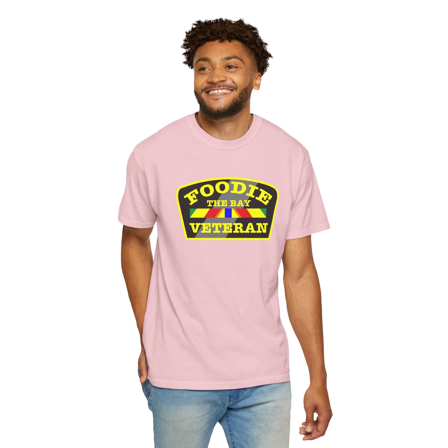 L.O.E.F Foodie Veteran THE BAY Unisex Tee Shirt (Yellow)