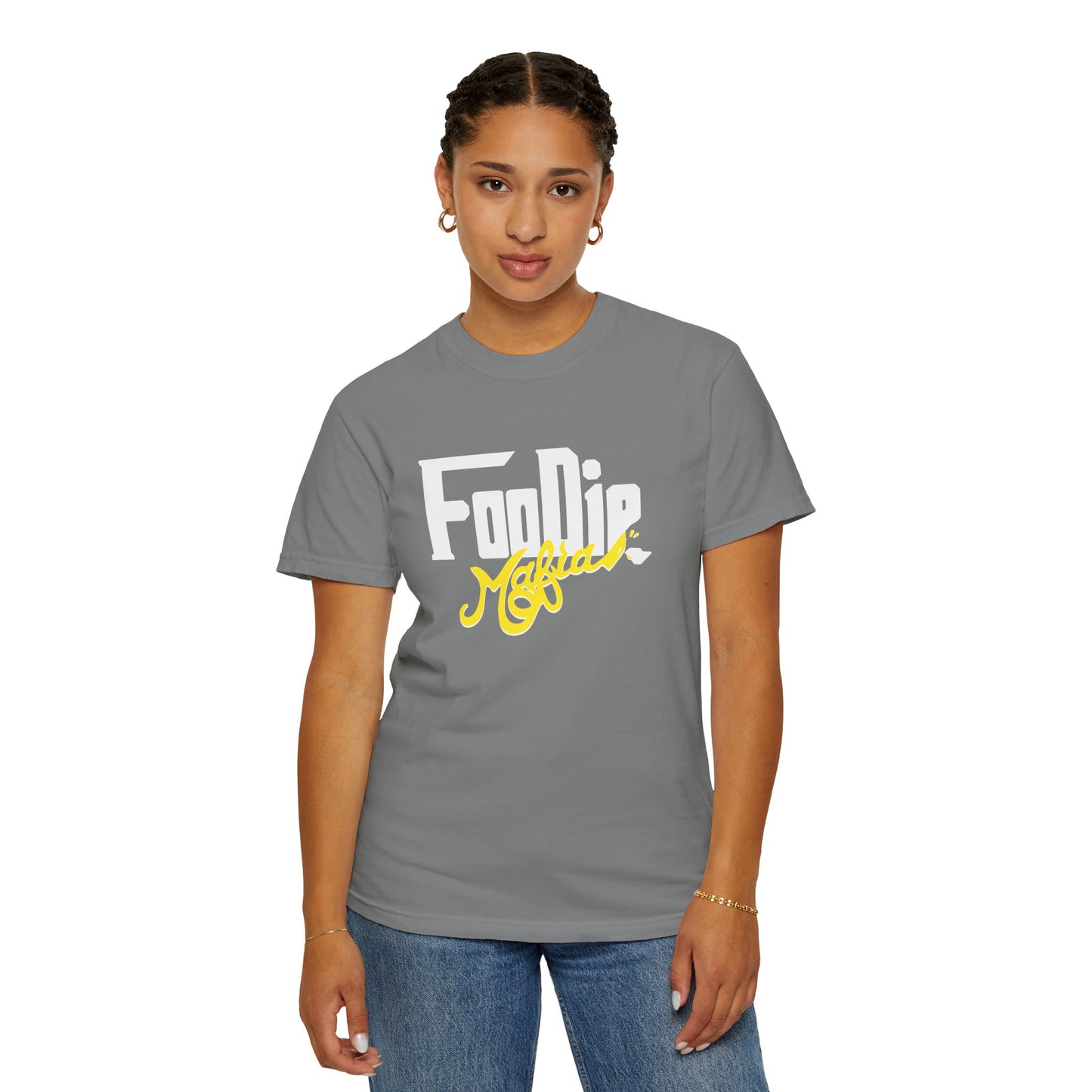 L.O.E.F Foodie Mafia Unisex Tee Shirt  (Yellow)