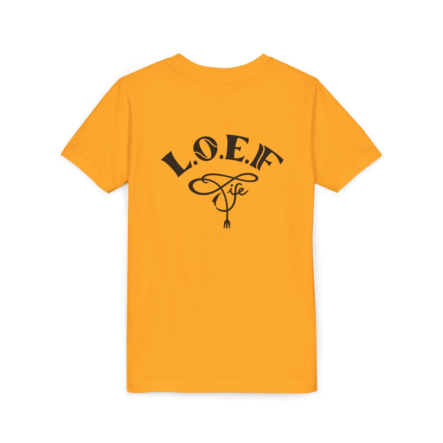 L.O.E.F Foodie 4Life Young Tee Shirt  (Fiery Red)