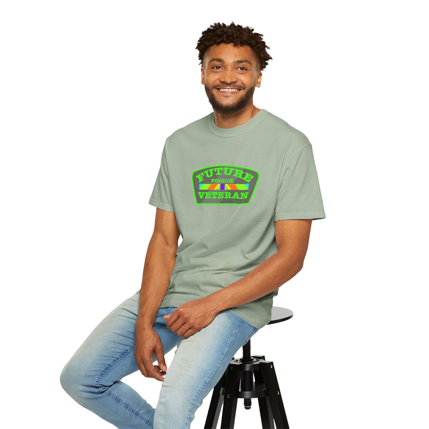 L.O.E.F Future Foodie Veteran Tee Shirt  (Neon Green)