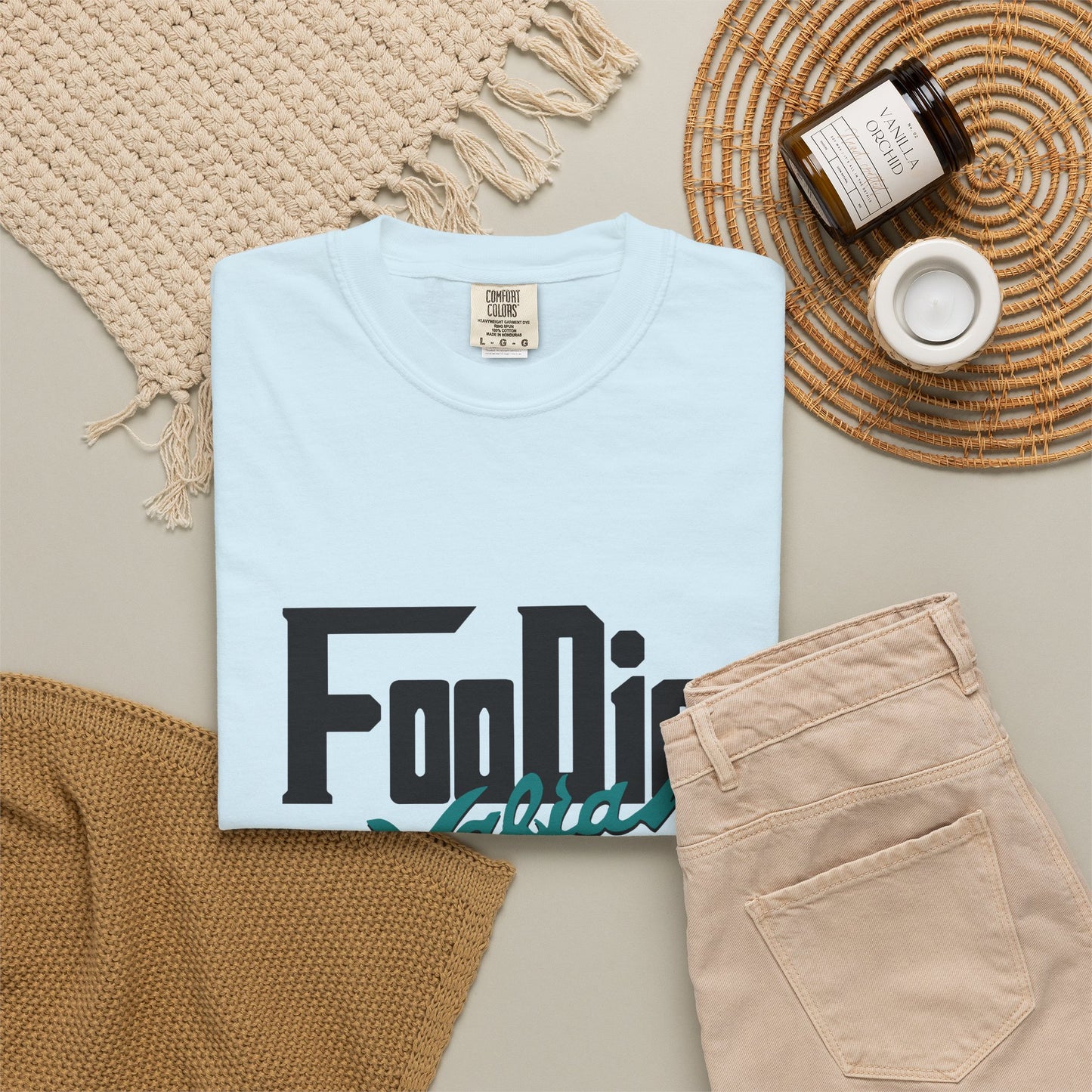 L.O.E.F Foodie Mafia Unisex Tee shirt (Teal)