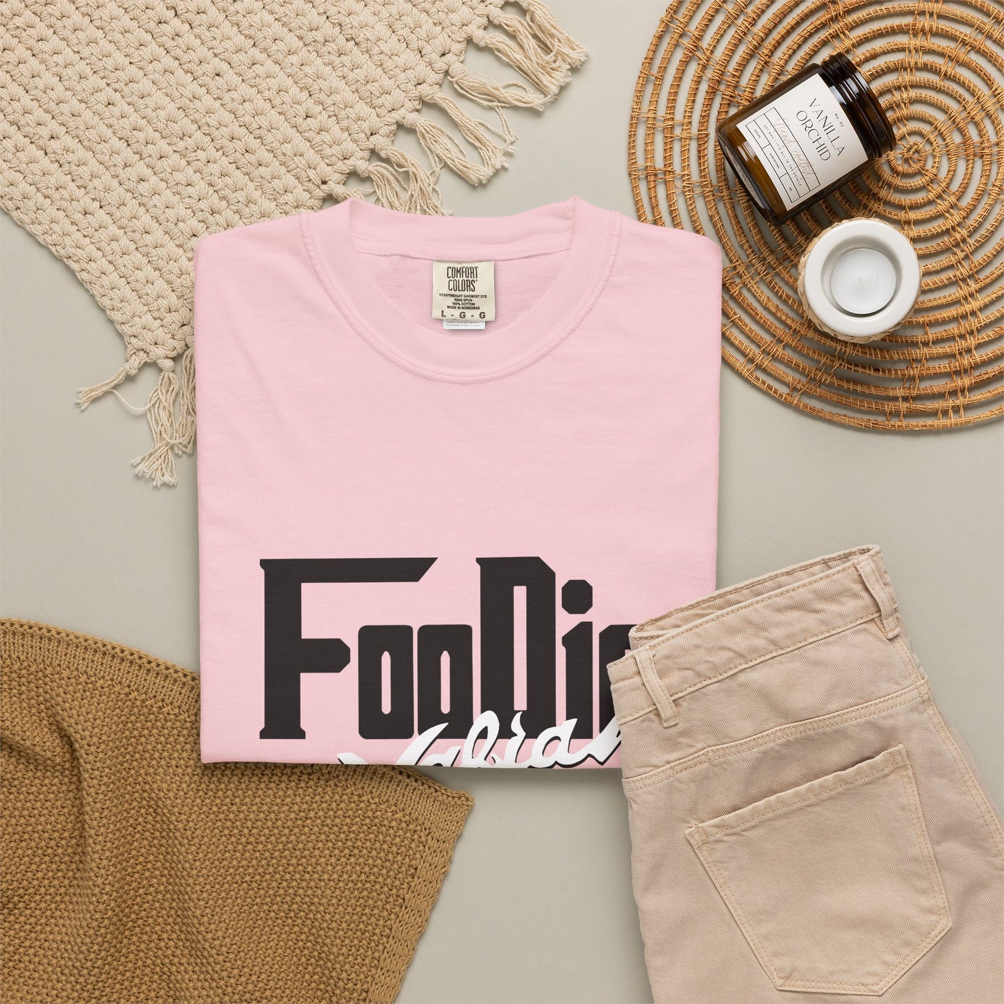 L.O.E.F Foodie Mafia Unisex Tee shirt (White)