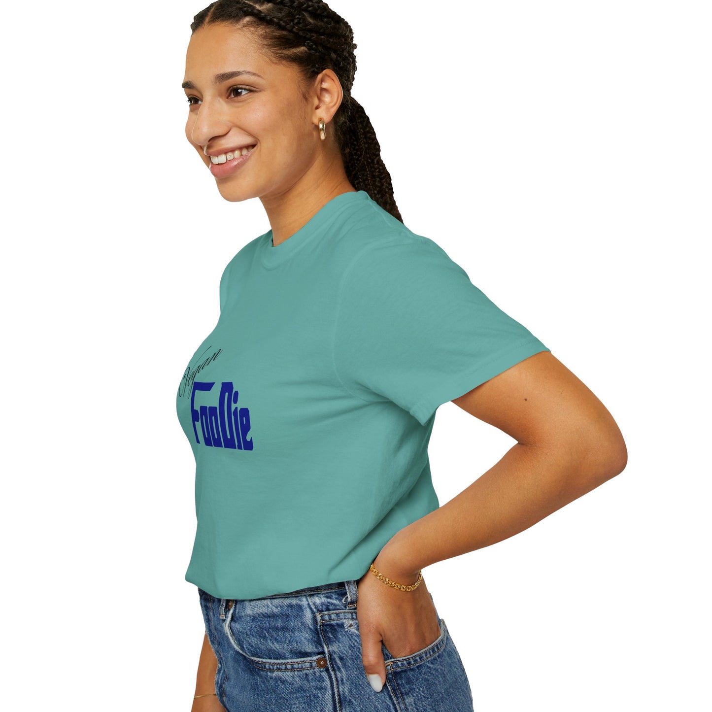 L.O.E.F Unisex Vegan Foodie Tee Shirt (Dark Blue)