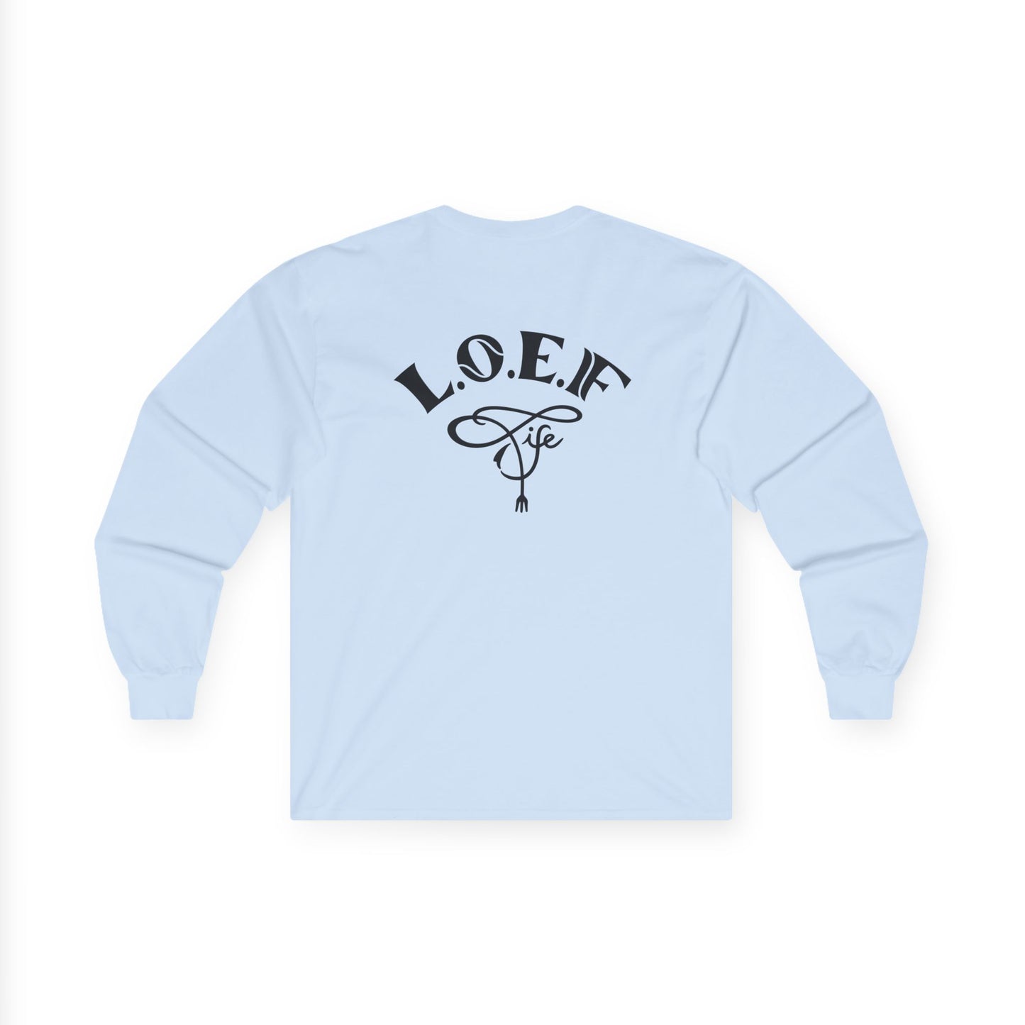 L.O.E.F Foodie 4Life Certified Long Sleeve Tee (Dark Blue)