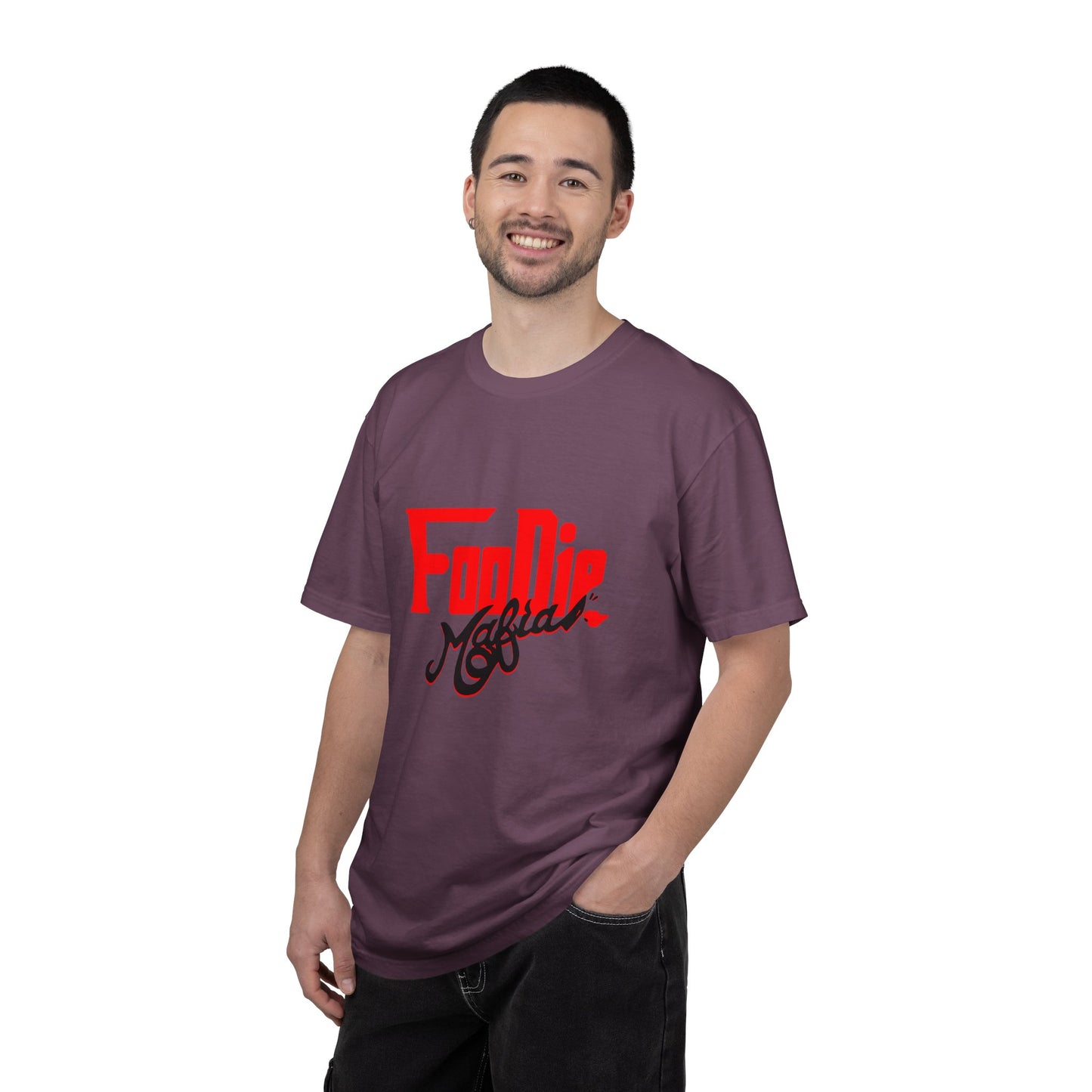 L.O.E.F Red Foodie Mafia Unisex Tee shirt (Black)