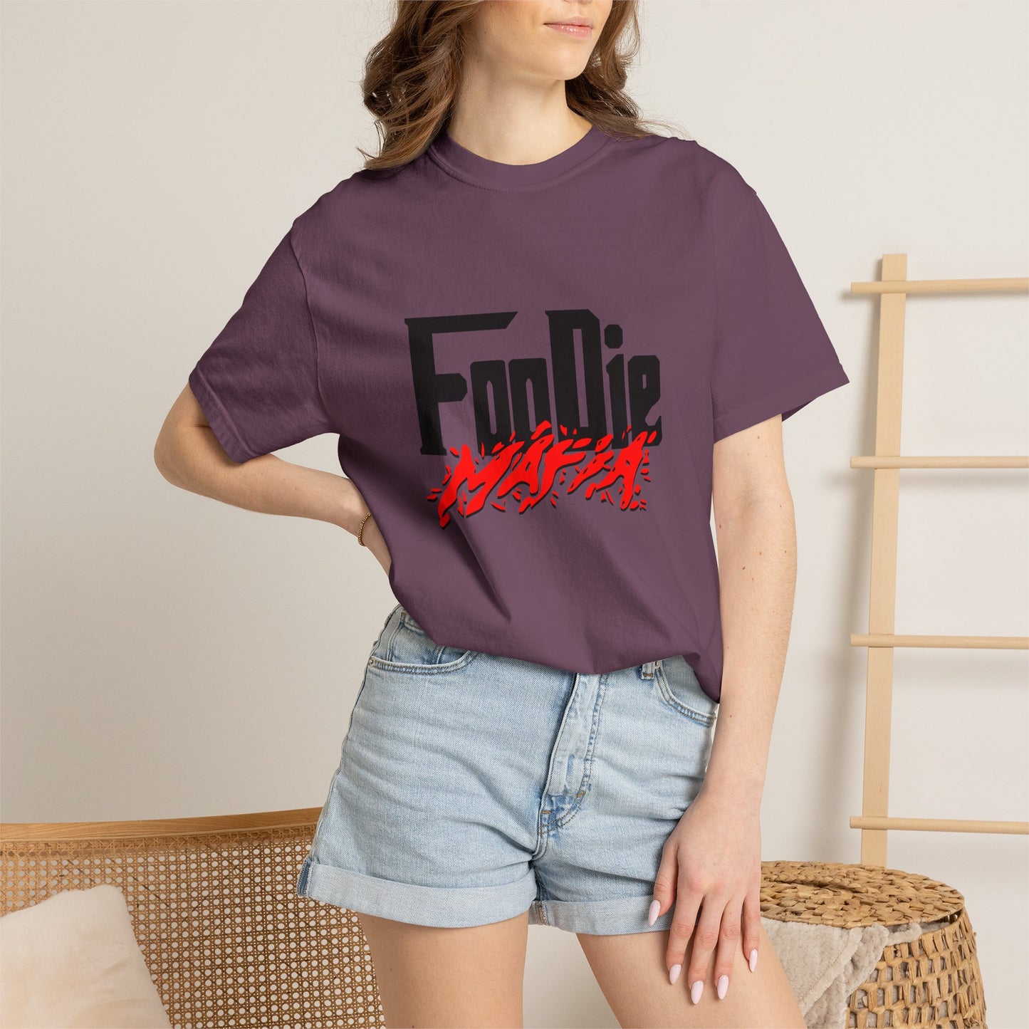 L.O.E.F Foodie Mafia Unisex Tee Shirt (Red)