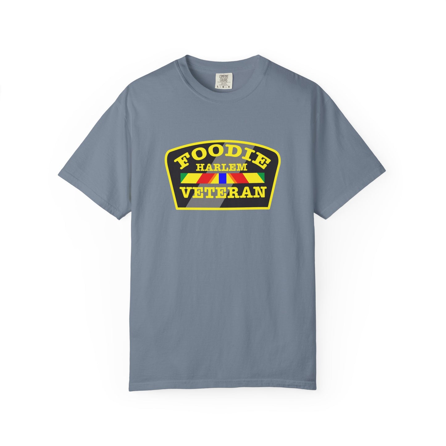 L.O.E.F Foodie Veteran HARLEM Unisex Tee Shirt (Yellow)
