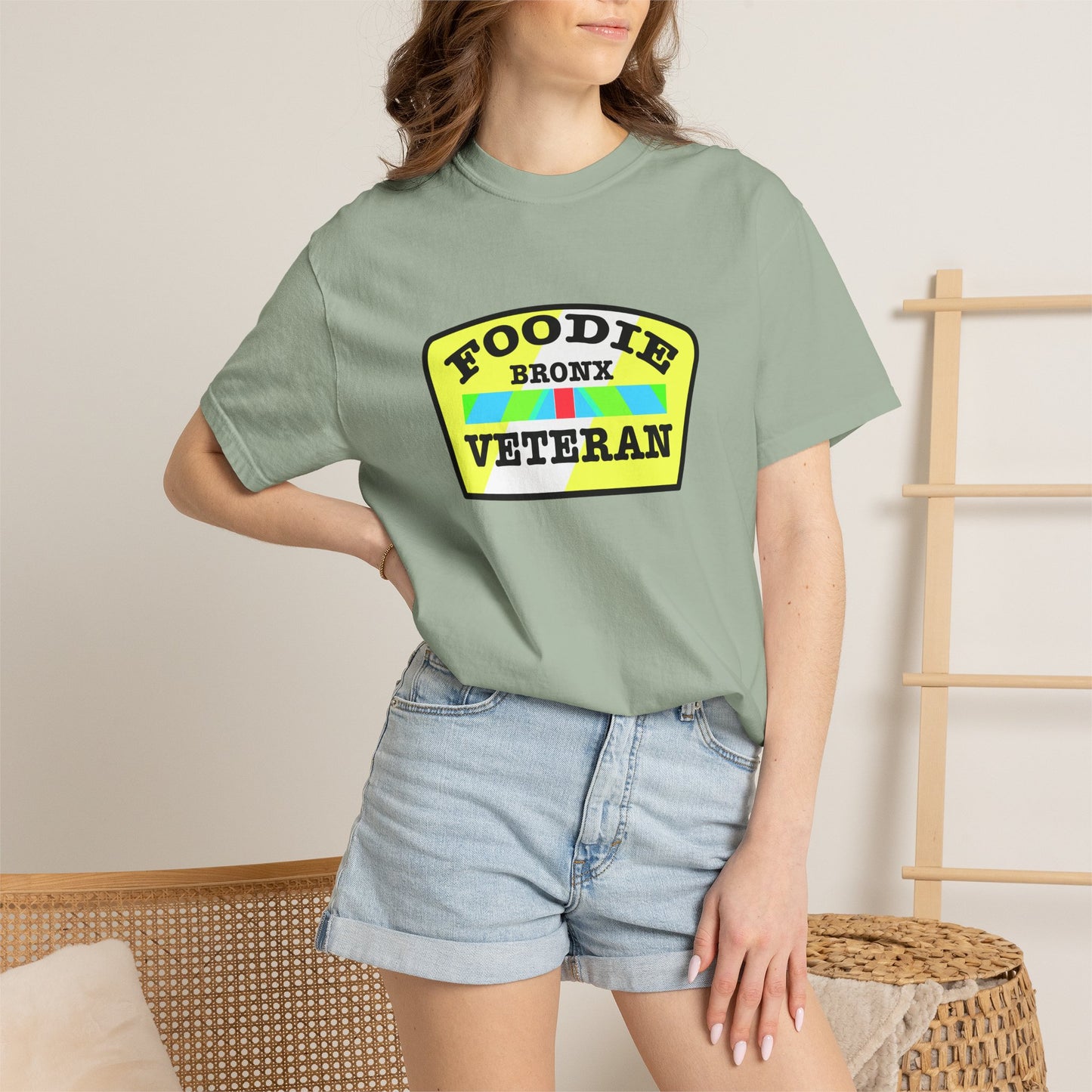L.O.E.F Foodie Veteran Bronx Unisex Tee Shirt (Yellow)