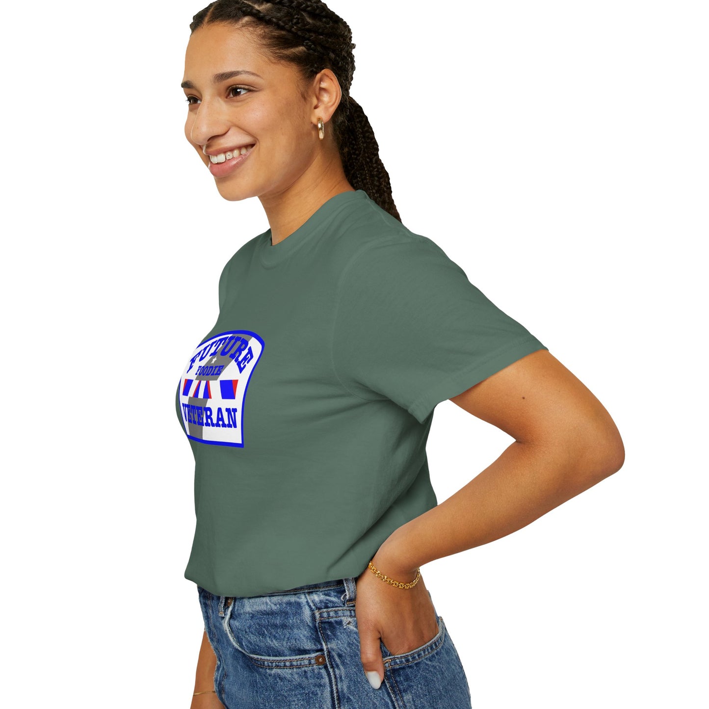 L.O.E.F Future Foodie Veteran Unisex Tee Shirt (Blue)