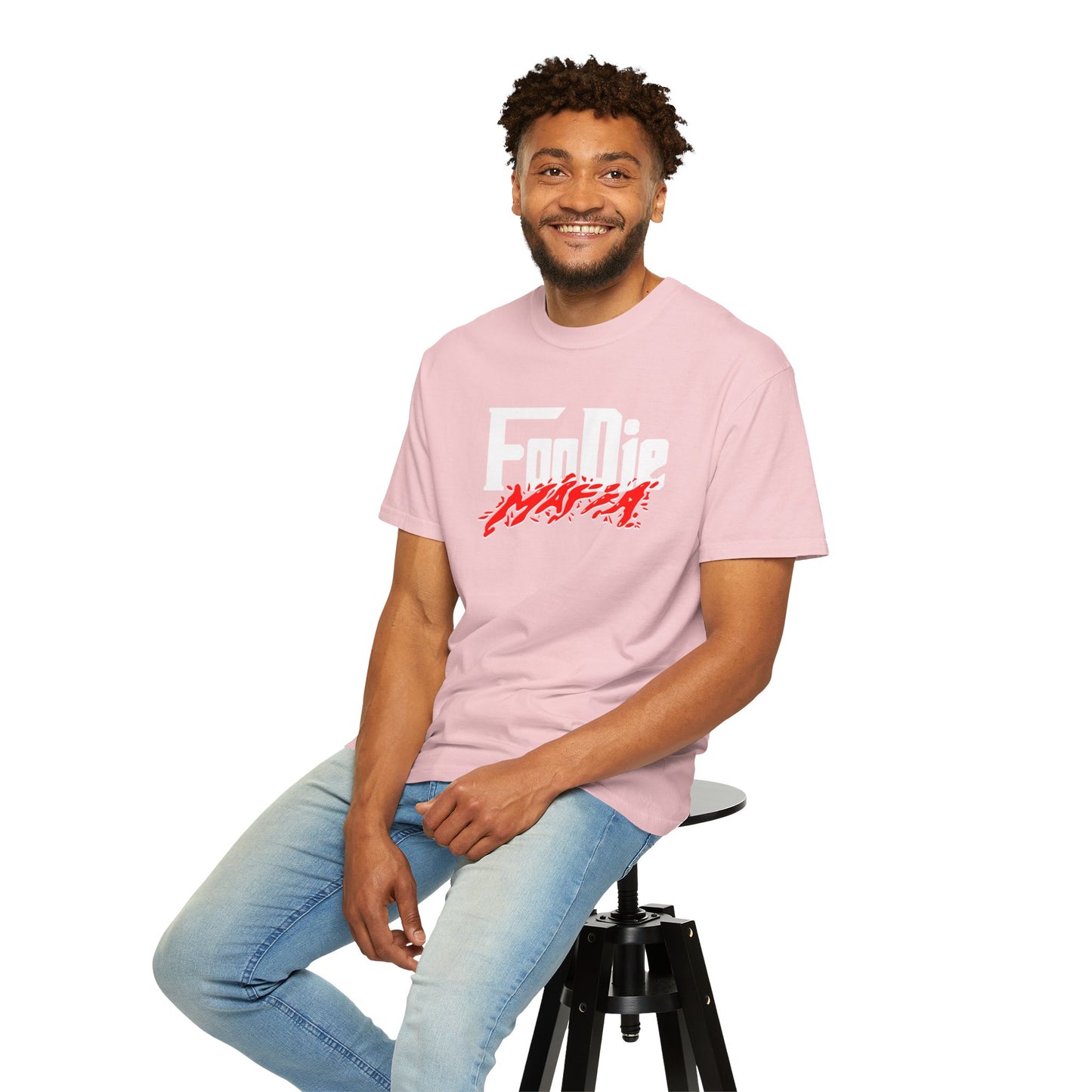 L.O.E.F Foodie Mafia Unisex Tee Shirt  (Red)