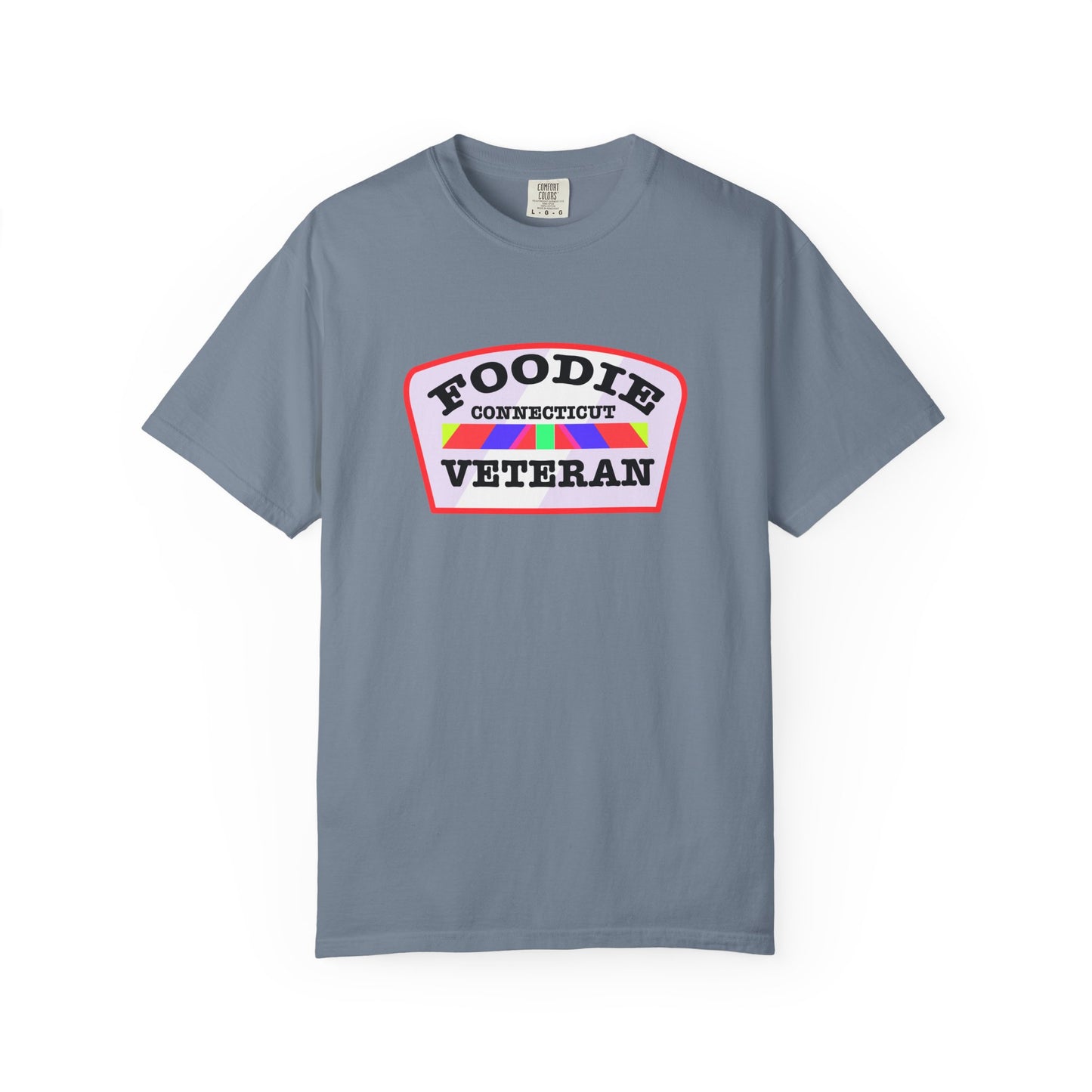 L.O.E.F Foodie Veteran CONNECTICUT Unisex Tee Shirt (Soft Pink)