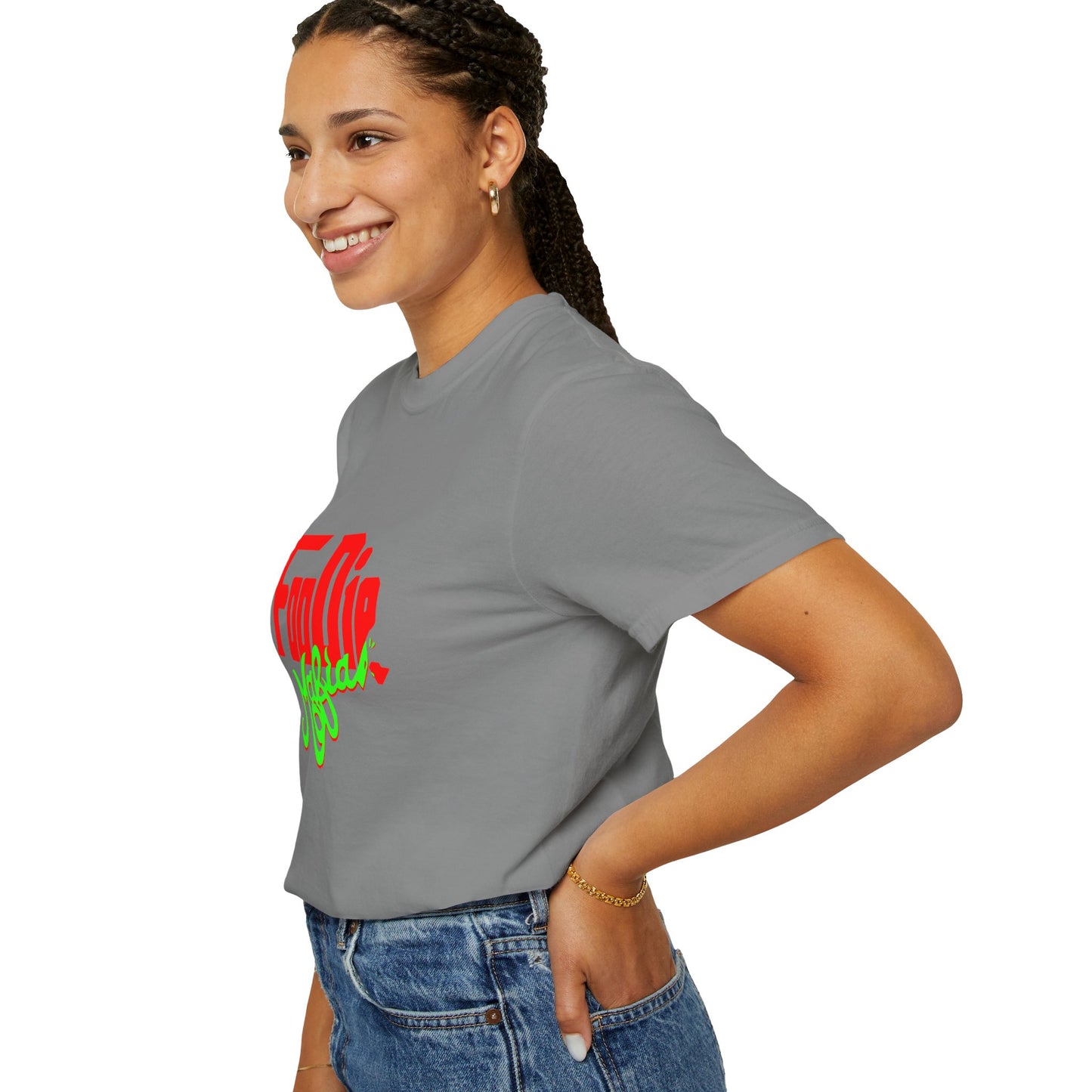 L.O.E.F Red Foodie Mafia Unisex Tee Shirt (Neon Green)