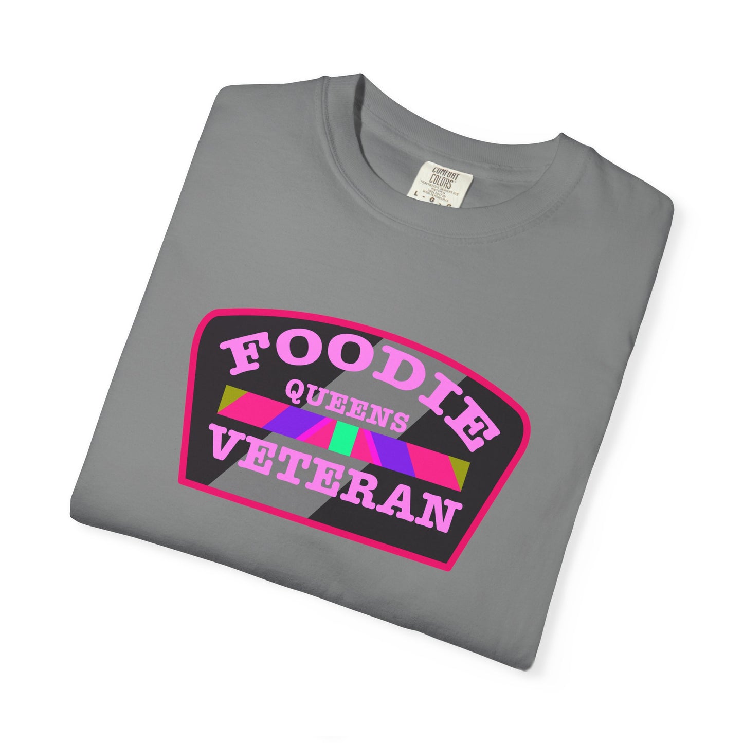 L.O.E.F Foodie Veteran QUEENS Unisex Tee Shirt (Pink)