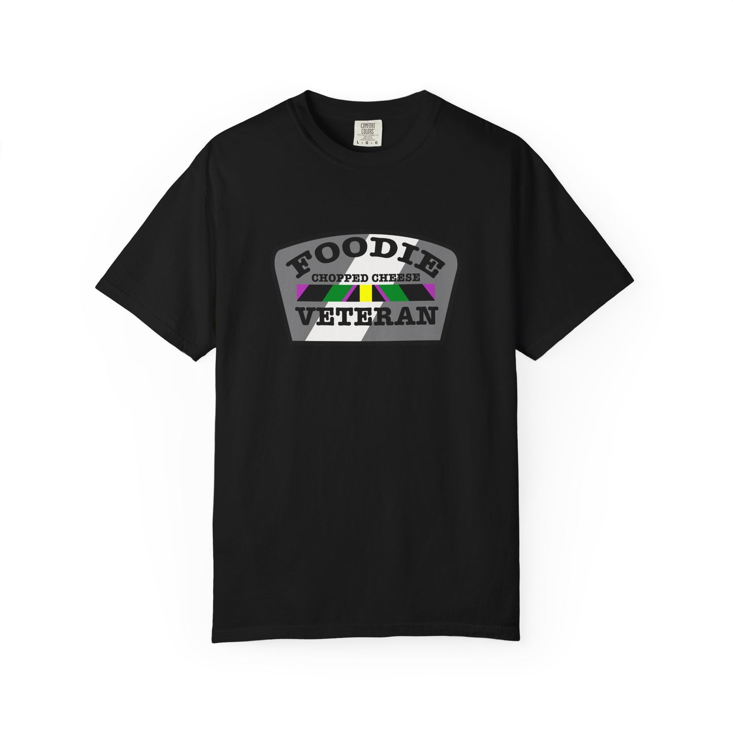 L.O.E.F Foodie Veteran Chopped Cheese Unisex Tee Shirt (Gray)