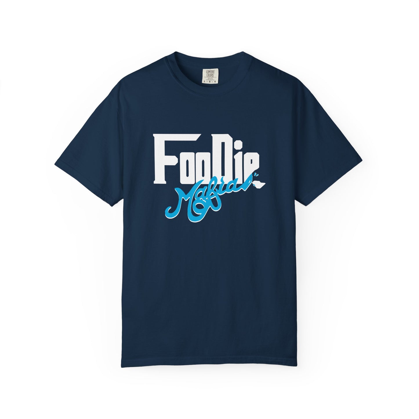 L.O.E.F White Foodie Mafia Unisex Tee Shirt  (Apricot)