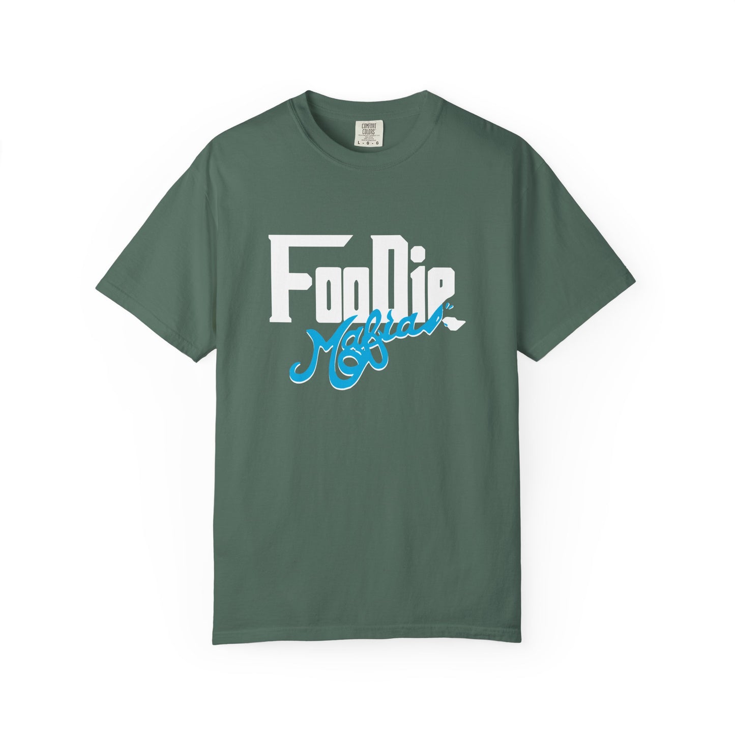 L.O.E.F White Foodie Mafia Unisex Tee Shirt  (Apricot)