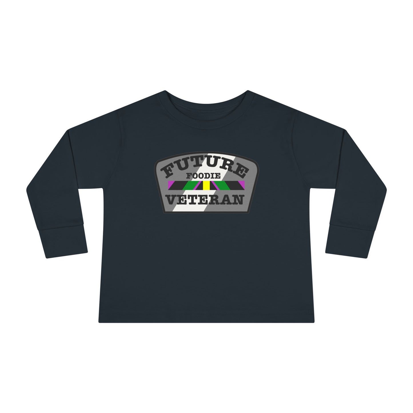 L.O.E.F Future Foodie Veteran Toddler Long Sleeve Tee (Gray)