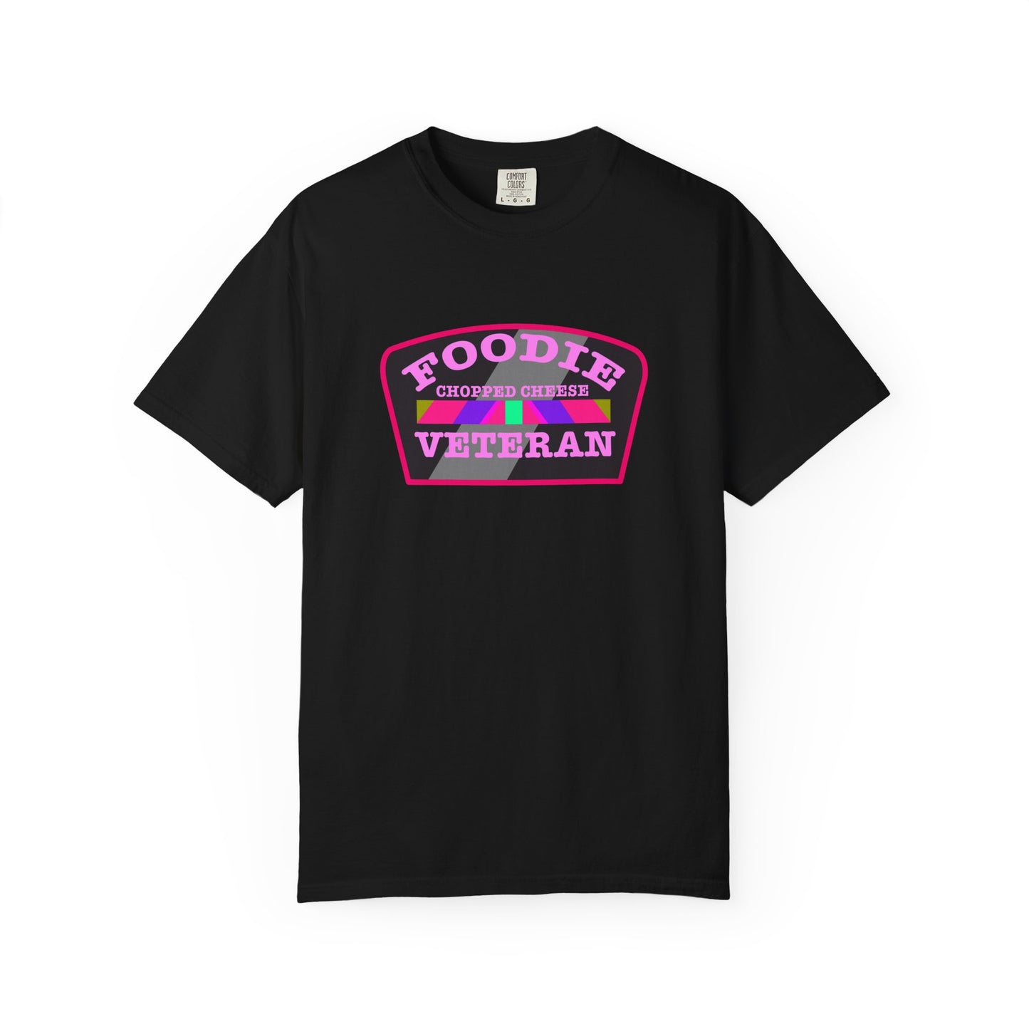 L.O.E.F Foodie Veteran Chopped Cheese Unisex Tee Shirt (Pink)