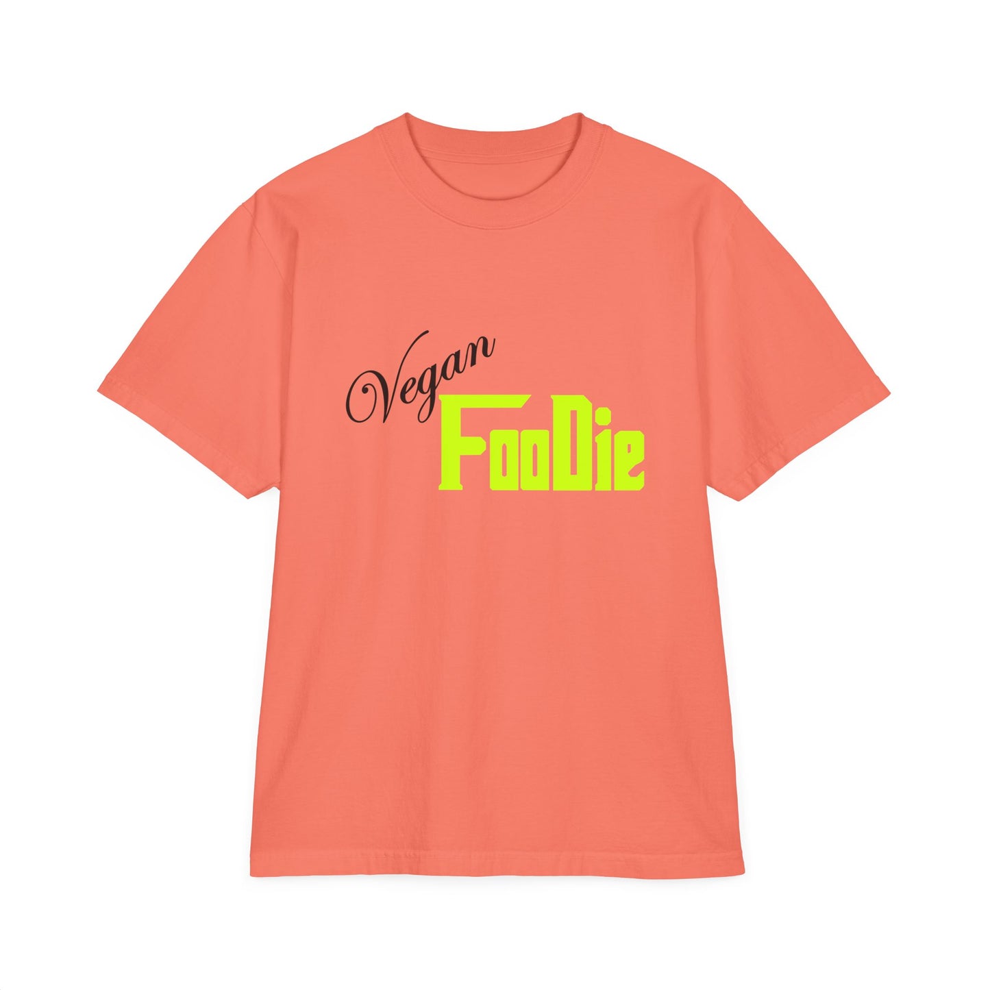 L.O.E.F Unisex Vegan Foodie Tee Shirt (Neon Yellow)