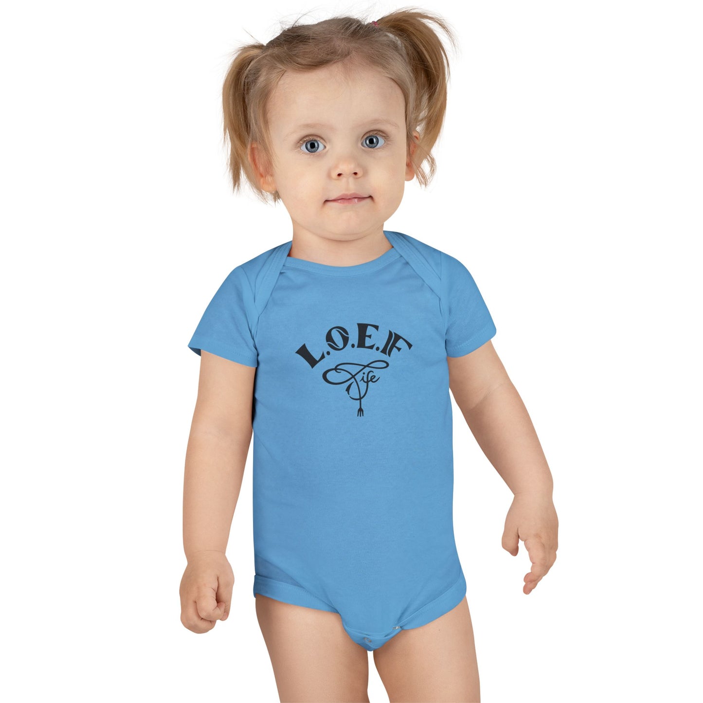 L.O.E.F Foodie 4Life Baby Bodysuit  (Fiery Red)