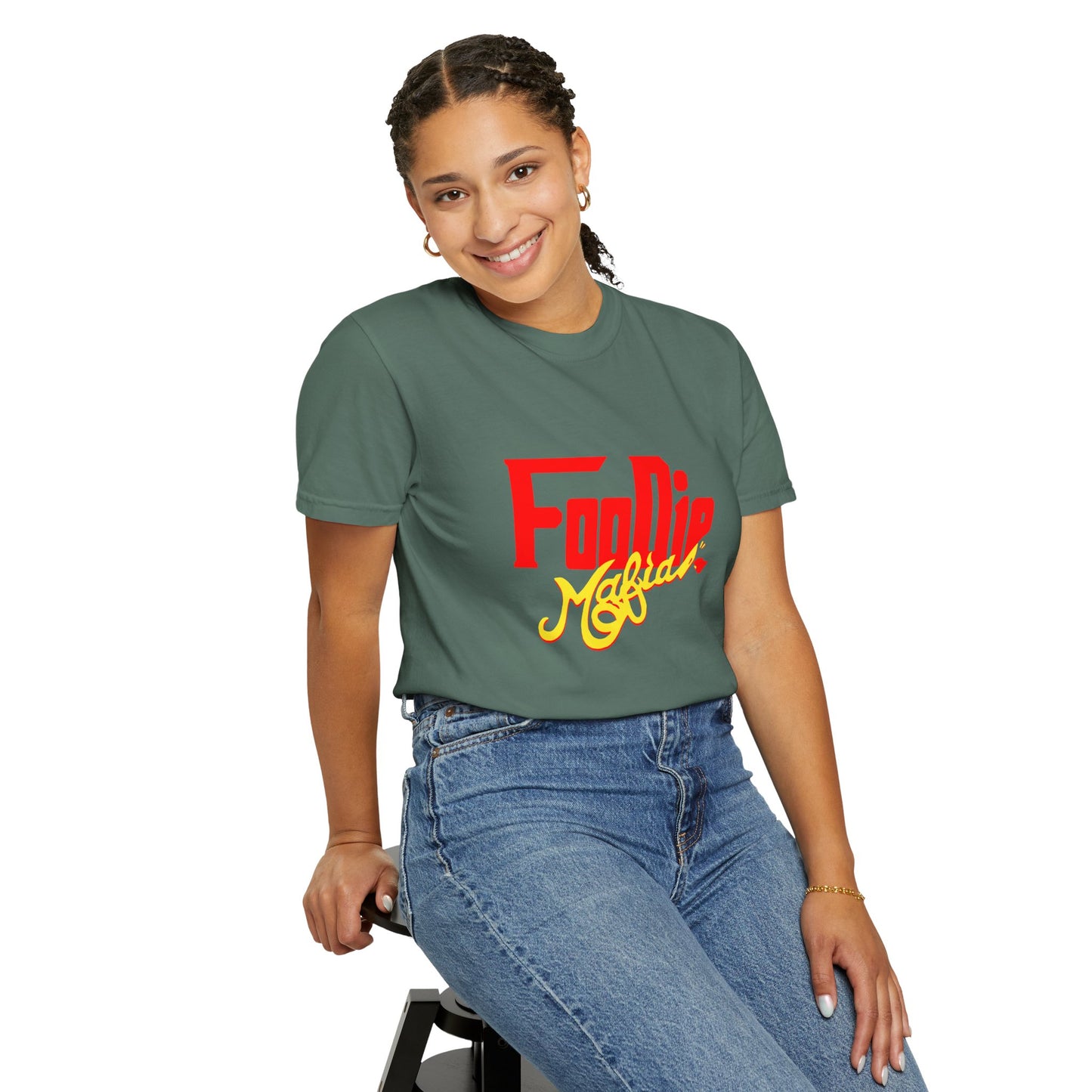 L.O.E.F Red Foodie Mafia Unisex Tee shirt (Bright Yellow)