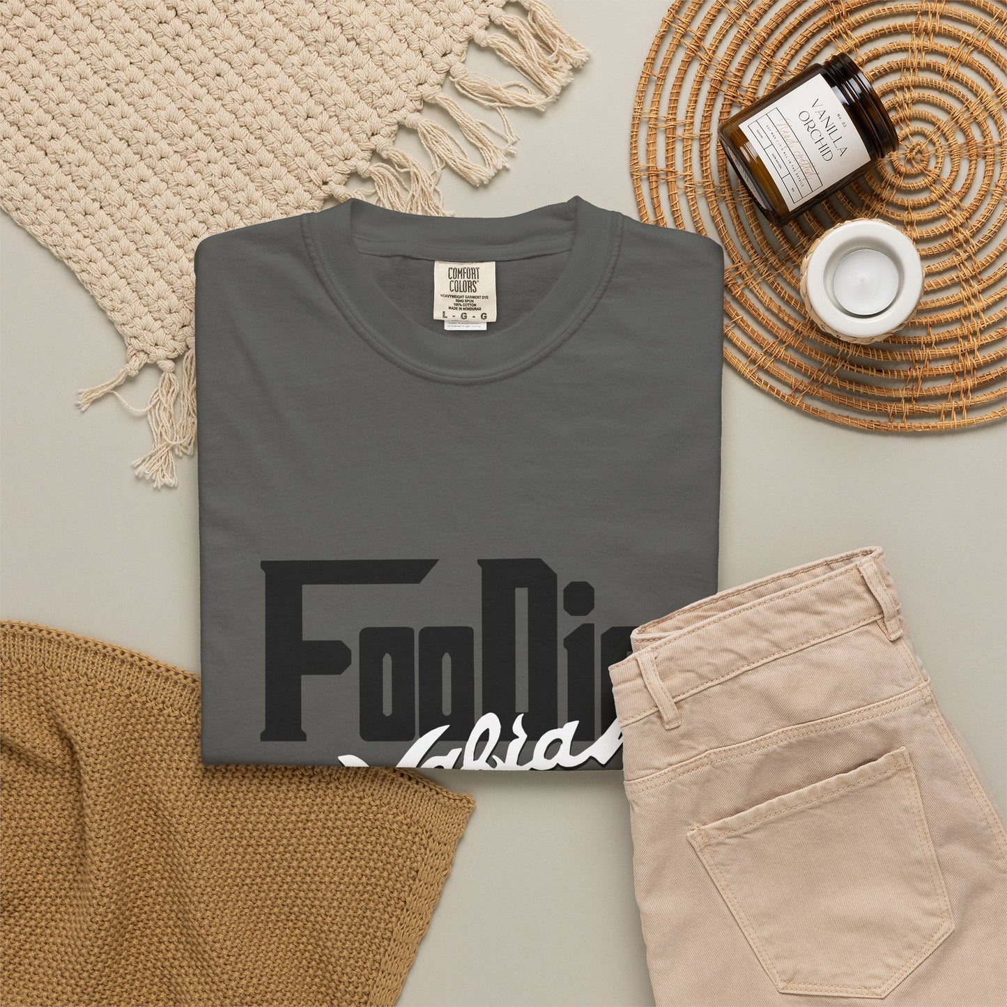 L.O.E.F Foodie Mafia Unisex Tee shirt (White)