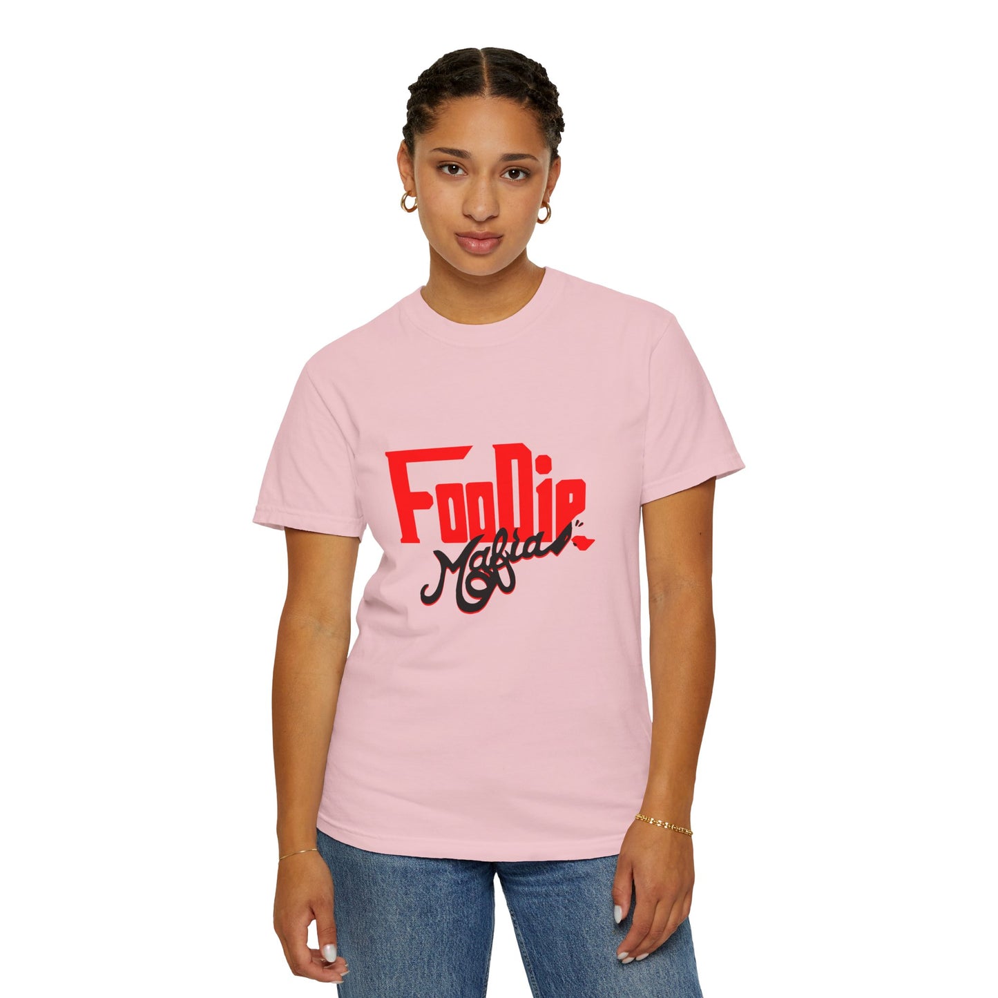 L.O.E.F Red Foodie Mafia Unisex Tee shirt (Black)