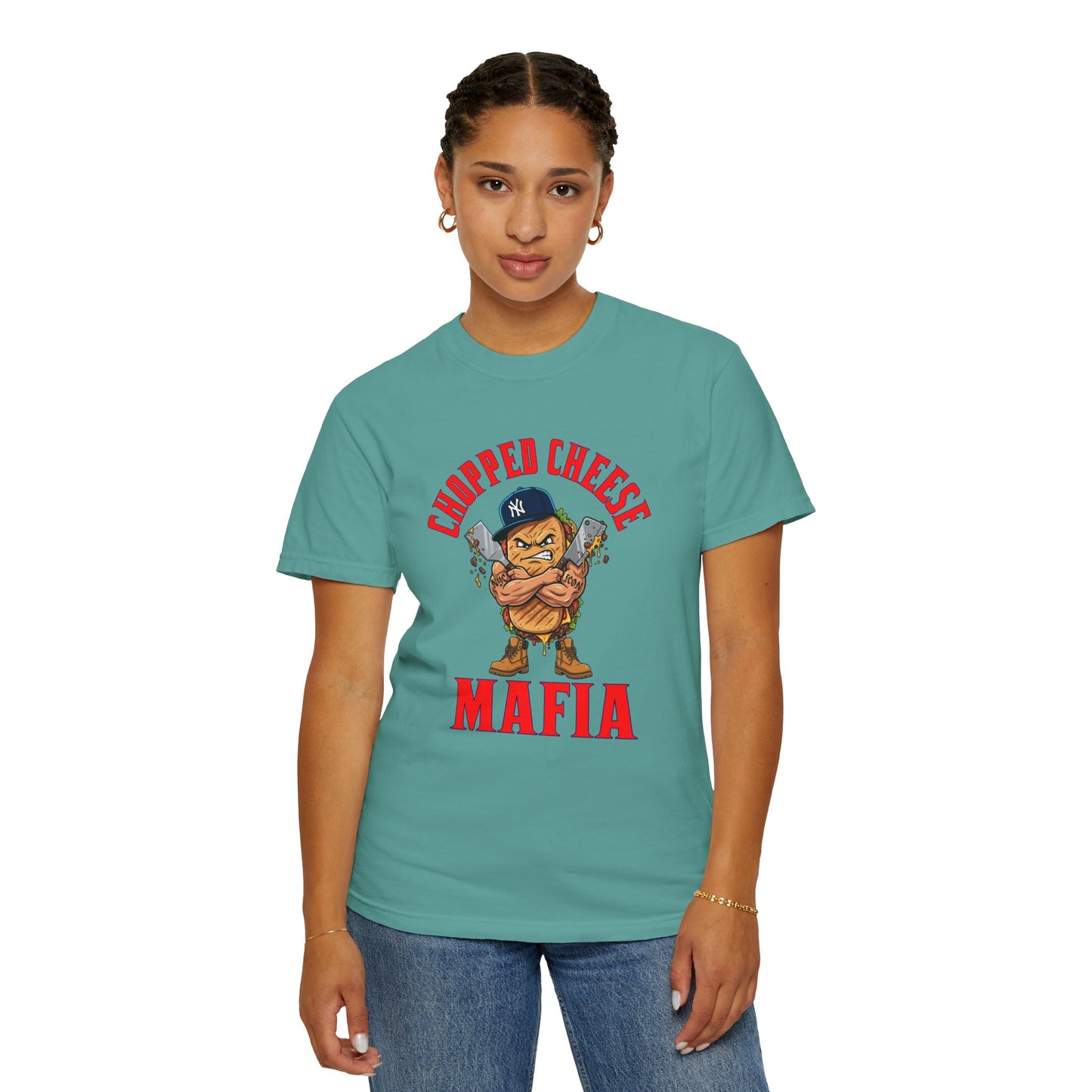 L.O.E.F Mafia Chopped Cheese Unisex Tee Shirt (Red)