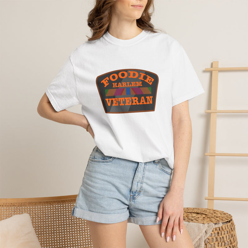 L.O.E.F Foodie Veteran HARLEM Unisex Tee Shirt (Orange)