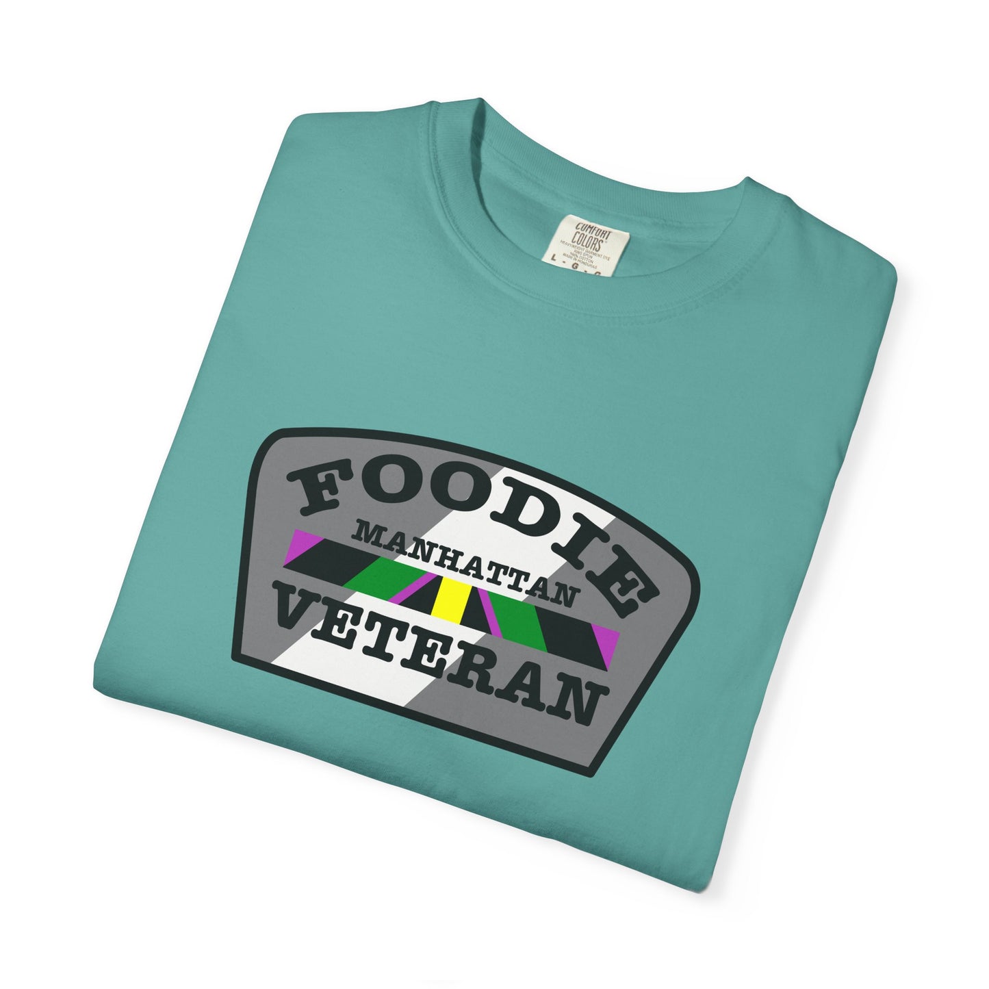 L.O.E.F Foodie Veteran Manhattan Unisex Tee Shirt (Gray)