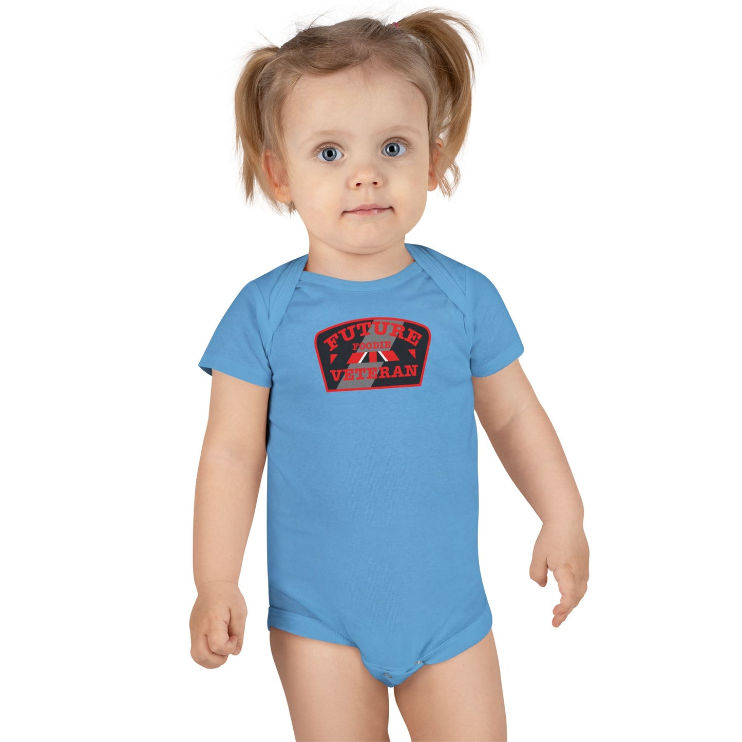 L.O.E.F Future Foodie Veteran Baby Bodysuit (Red)