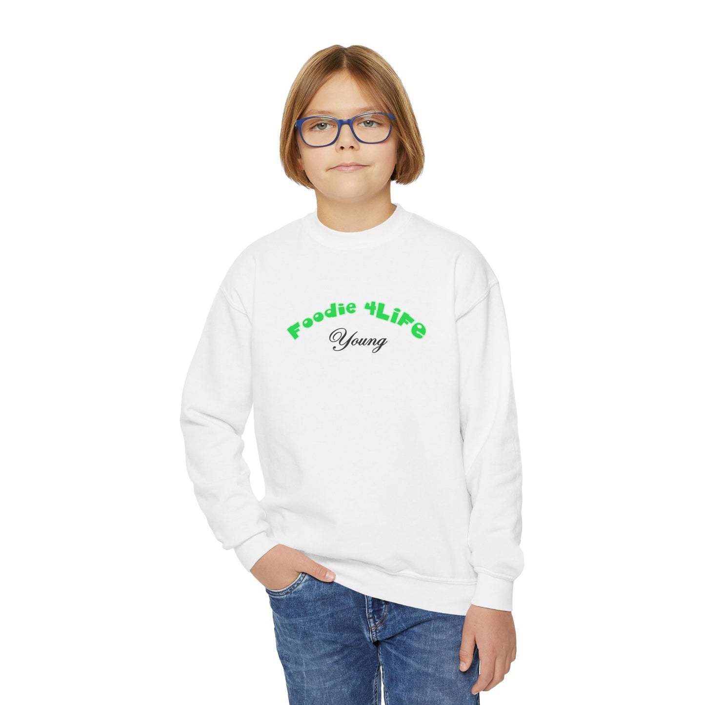 L.O.E.F Foodie 4Life Young Sweatshirt  (Neon Green)
