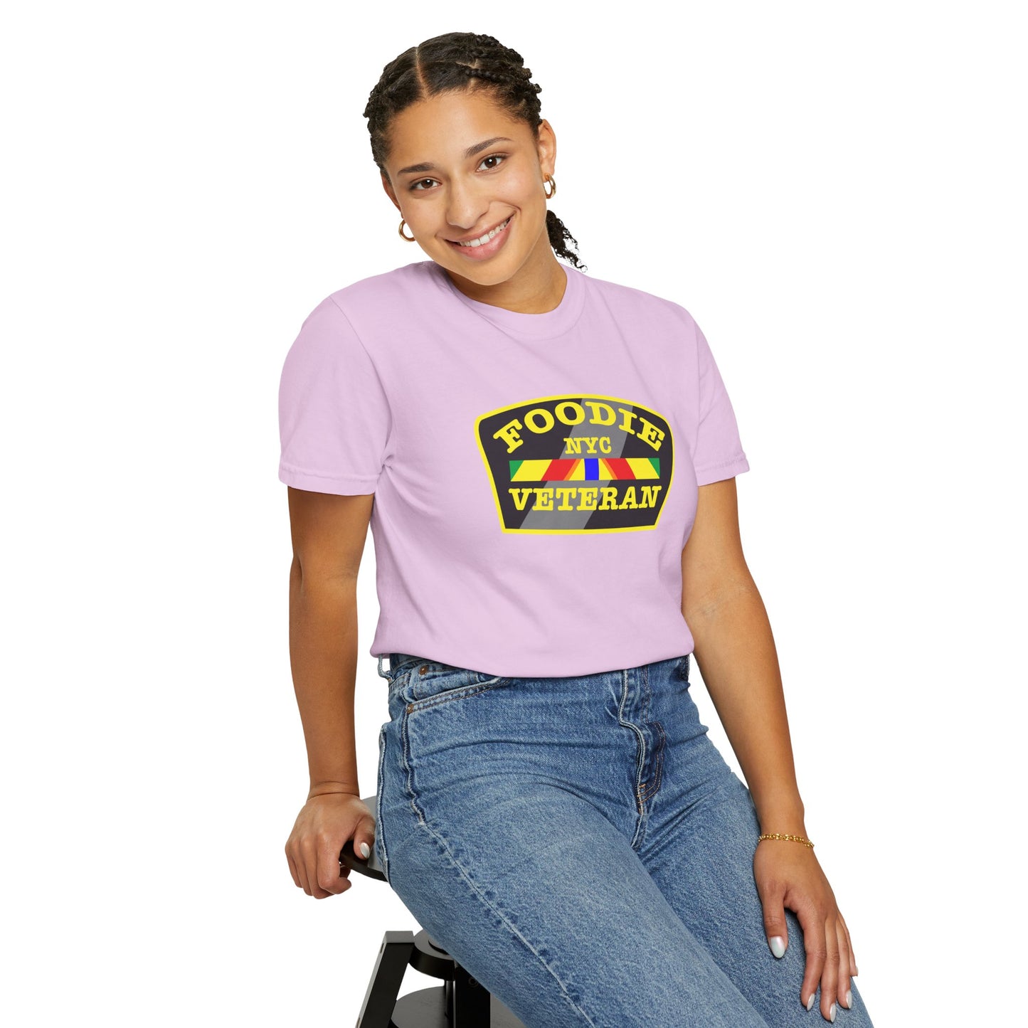 L.O.E.F Foodie Veteran NYC Unisex Tee Shirt (Yellow)