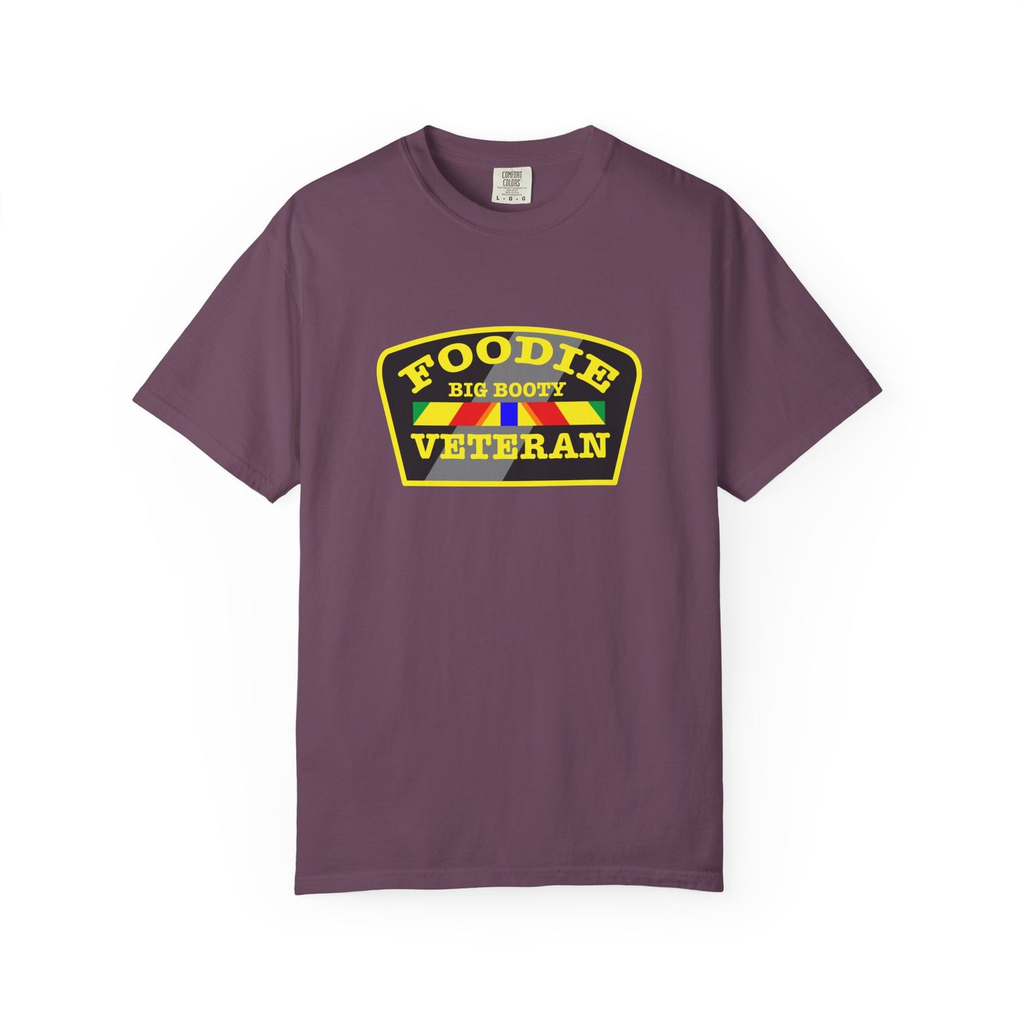 L.O.E.F Foodie Veteran BIG BOOTY Unisex Tee Shirt (Yellow)