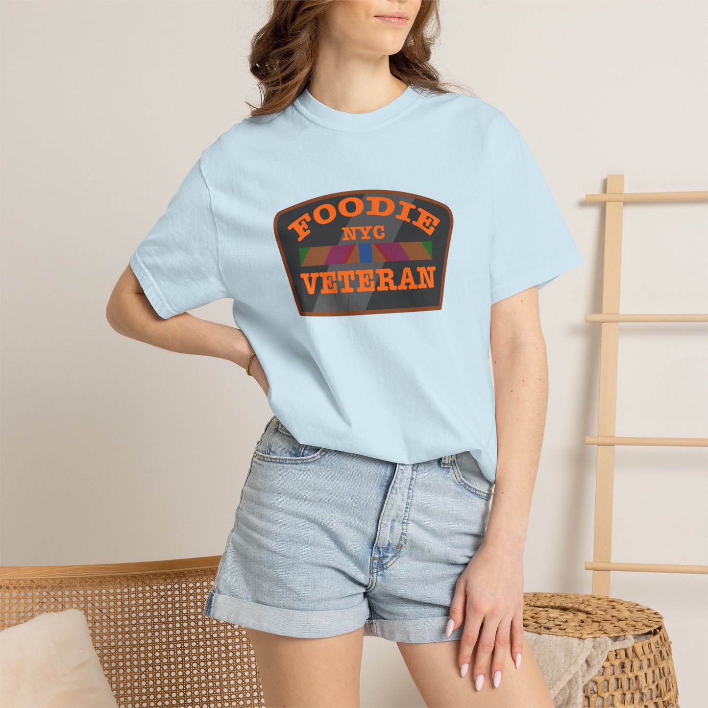 L.O.E.F Foodie Veteran NYC Unisex Tee Shirt (Orange)
