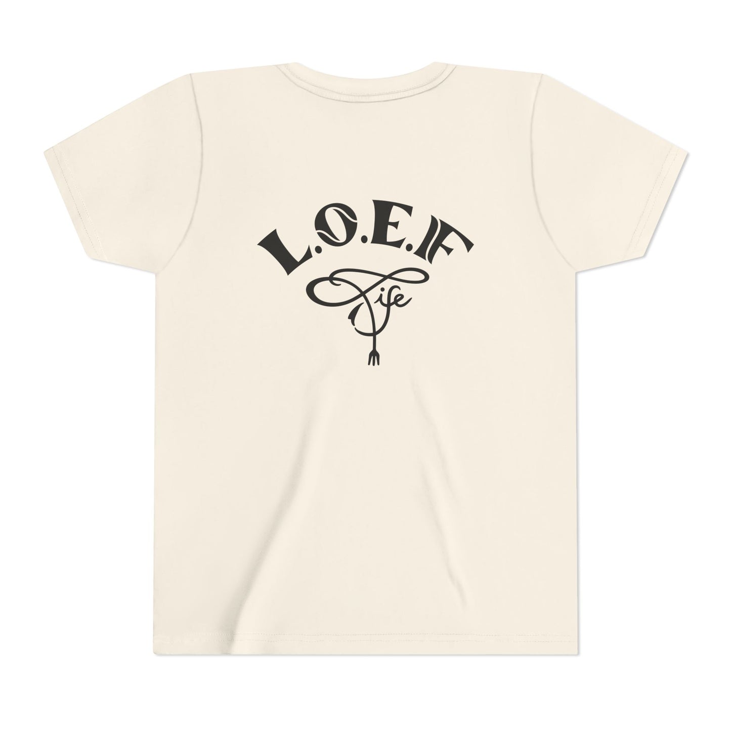 L.O.E.F Foodie 4Life Young Tee Shirt  (Fiery Red)